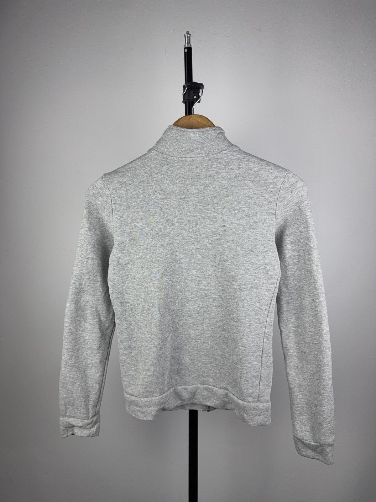 United Colors Of Benetton Benetton Zip Hoodie with Rhinestone Logo – Light Grey Size XS / US 0-2 / IT 36-38 - 8 Thumbnail
