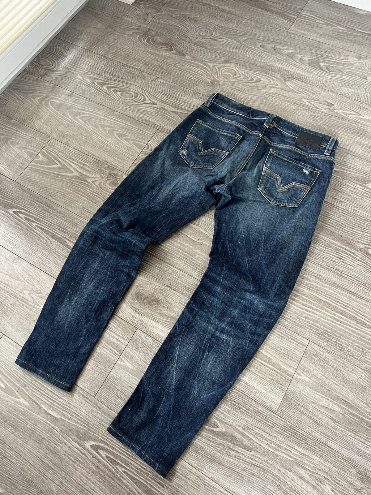 Diesel ‼️Vintage Diesel Industry Distressed Denim Selvage Jeans‼️ Size US 33 - 19 Thumbnail