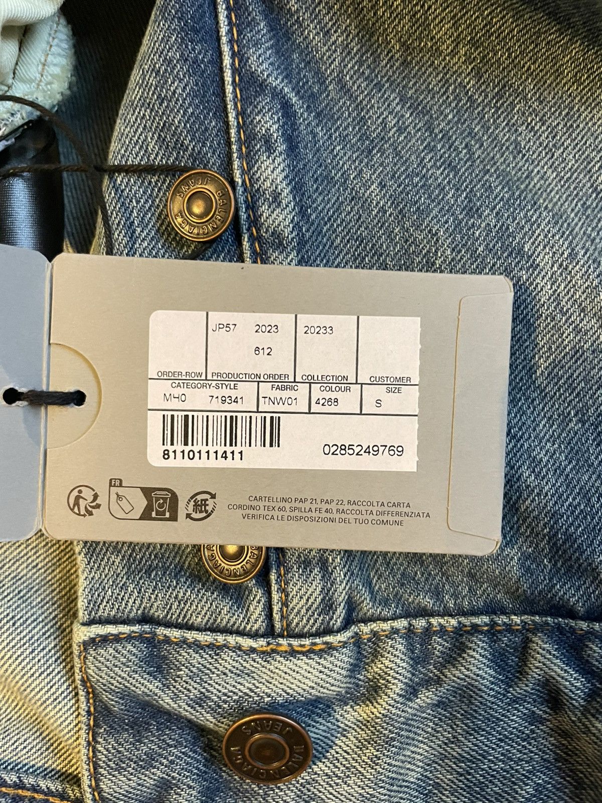 Balenciaga Baggy Wide Leg Denim Size US 32 / EU 48 - 5 Thumbnail