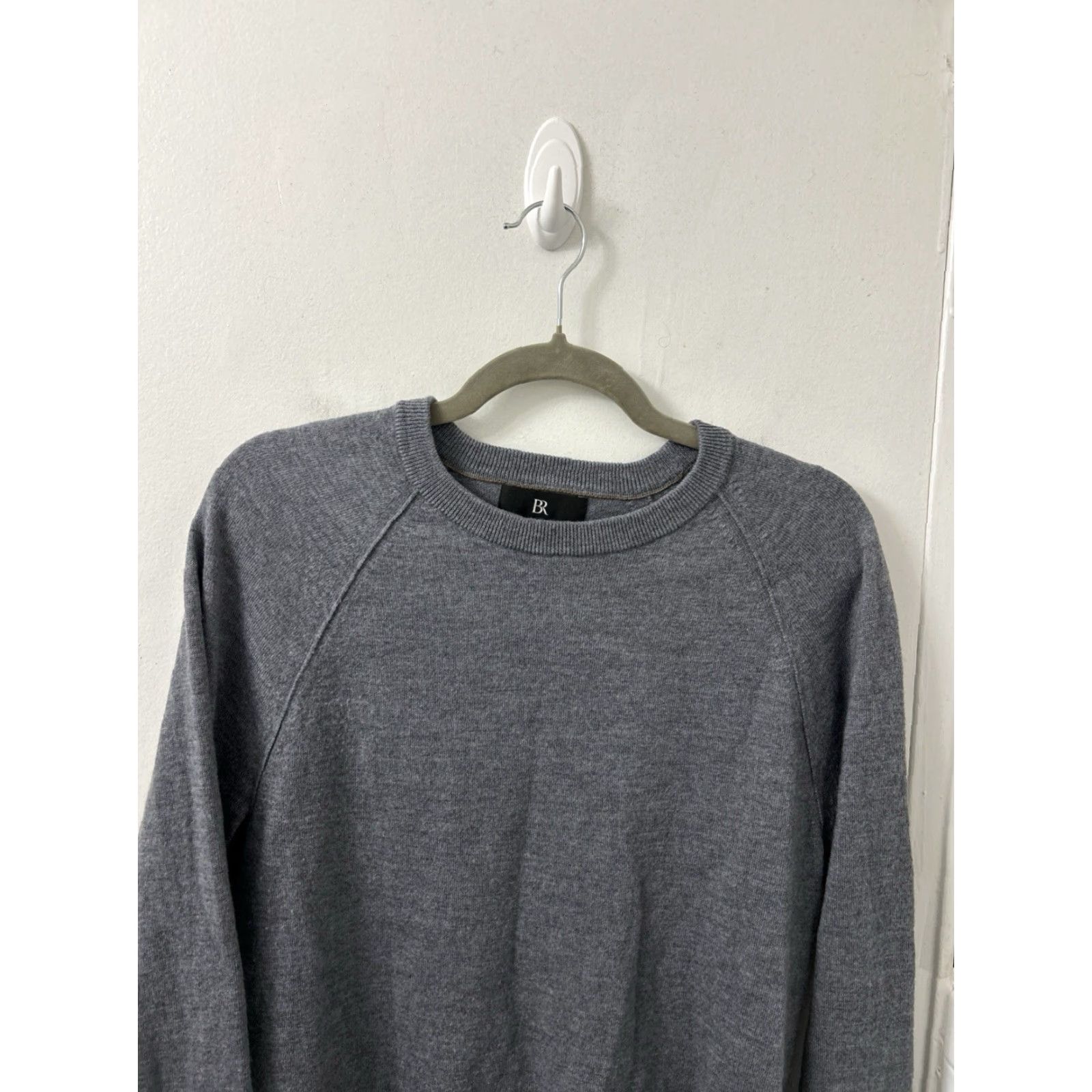 Banana Republic Banana Republic Sweater Mens M Gray 100% Merino Wool Crewneck Pullover L/S Size US M / EU 48-50 / 2 - 2 Thumbnail
