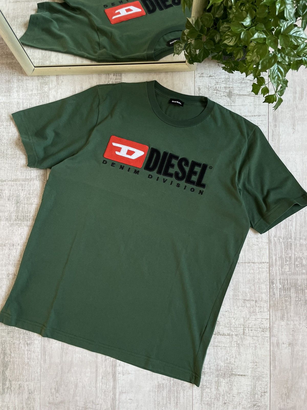 Diesel × Vintage Diesel Denim Division Y2K T-Shirt Vintage Knit Big Logo Size US L / EU 52-54 / 3 - 2 Thumbnail