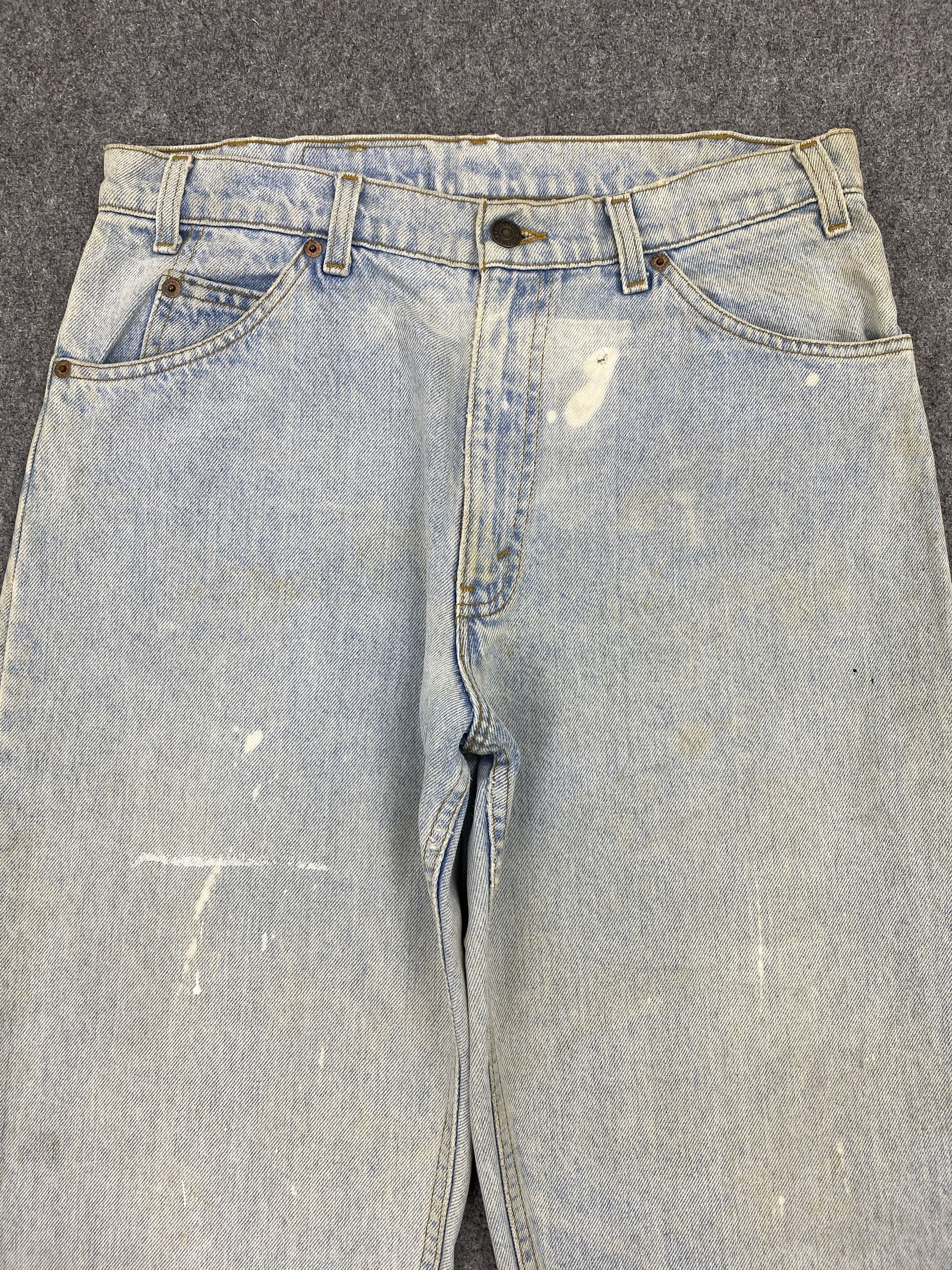 Levi's × Vintage Vintage 90s Levis 550 Orange Tabs Jeans Size US 32 / EU 48 - 2 Thumbnail