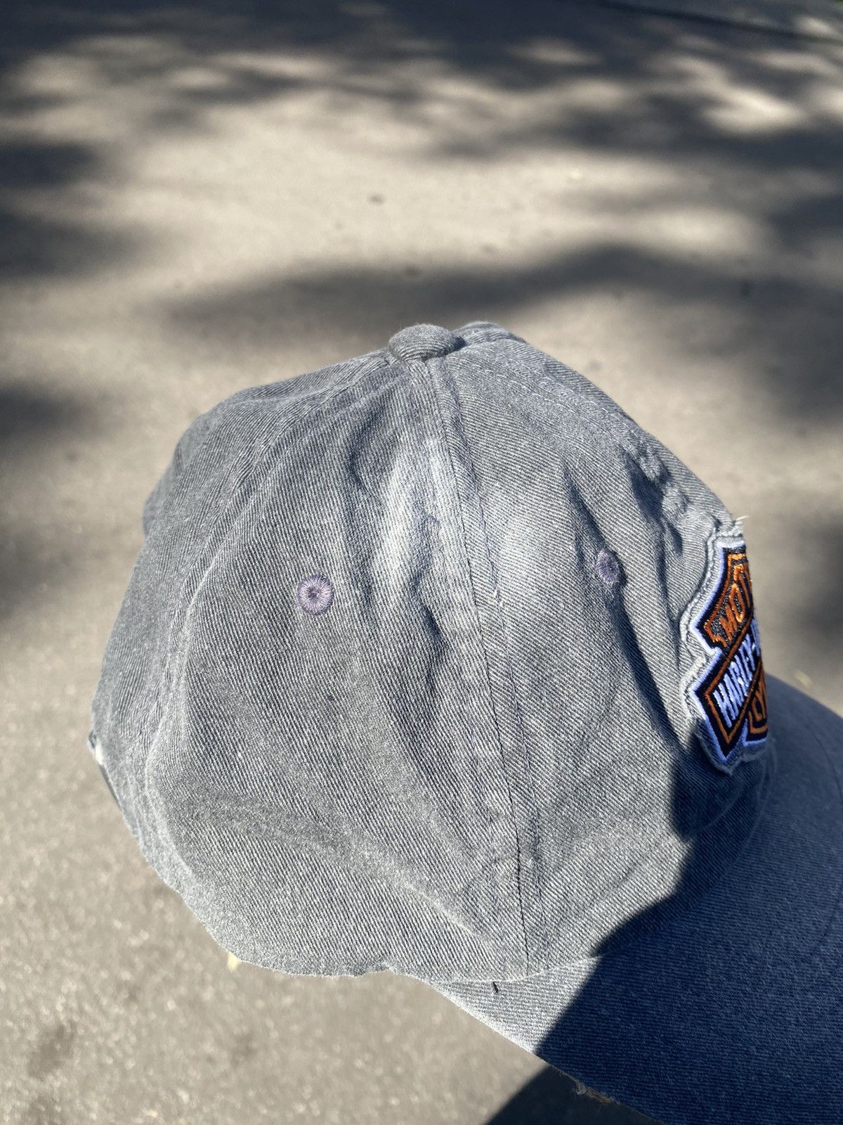 Harley Davidson Vintage Harley Davidson Faded Trucked Cap Rare Archive 3D Size ONE SIZE - 9 Thumbnail