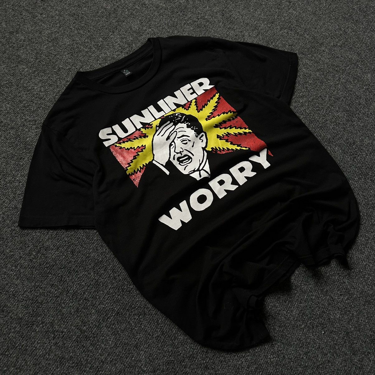 Band Tees VTG Mans T-shirts Adult Sunliner Worry Band Rock Y2K Black Size US M / EU 48-50 / 2 - 2 Thumbnail