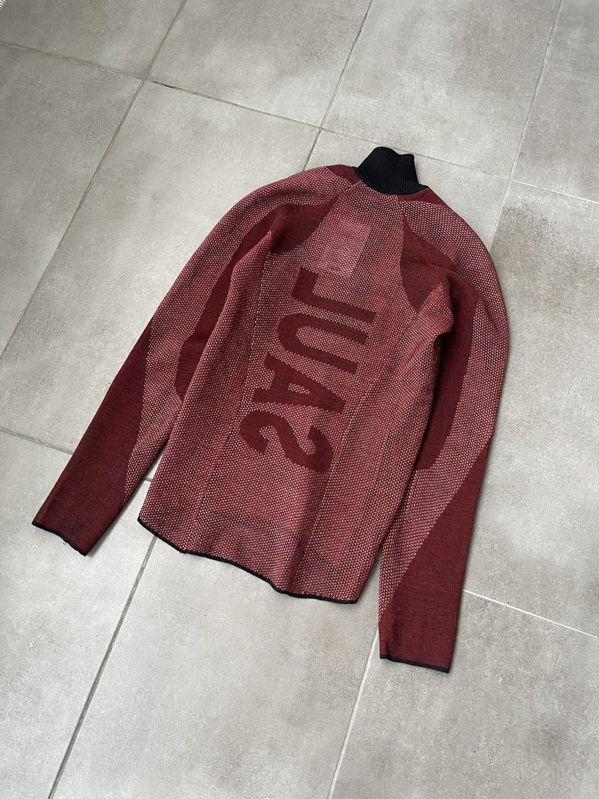 Saul Nash !DS! FW22 Saul Nash Red Open Knit Turtleneck Size US M / EU 48-50 / 2 - 14 Thumbnail
