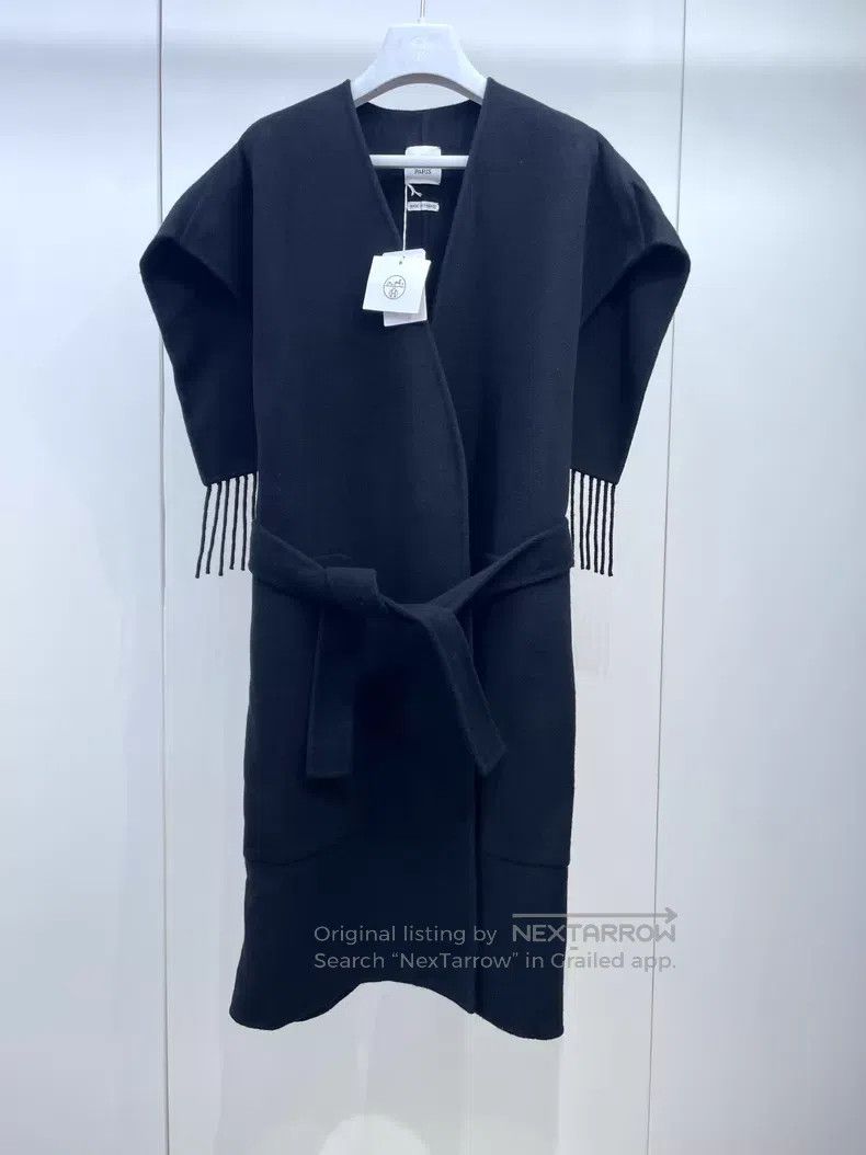 Hermes Hermes Cashmere Fringe Sleeveless Coat Size XS / US 0-2 / IT 36-38 - 1 Thumbnail