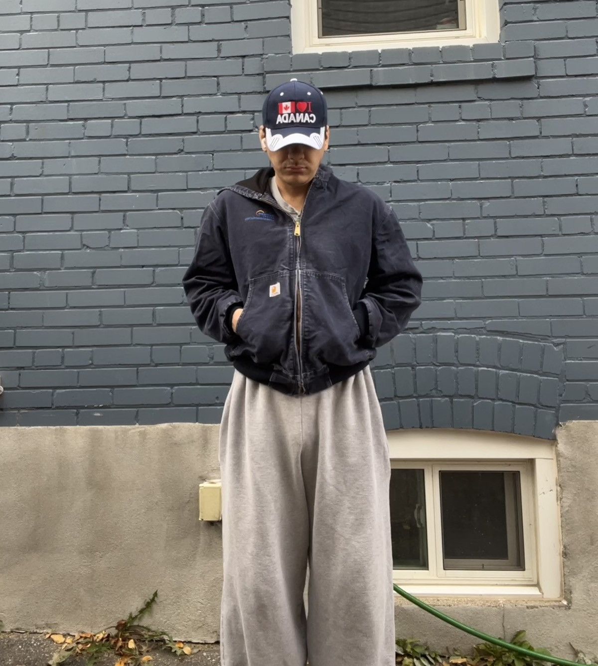 Carhartt vtg carhartt hooded jacket blue Size US L / EU 52-54 / 3 - 1 Thumbnail