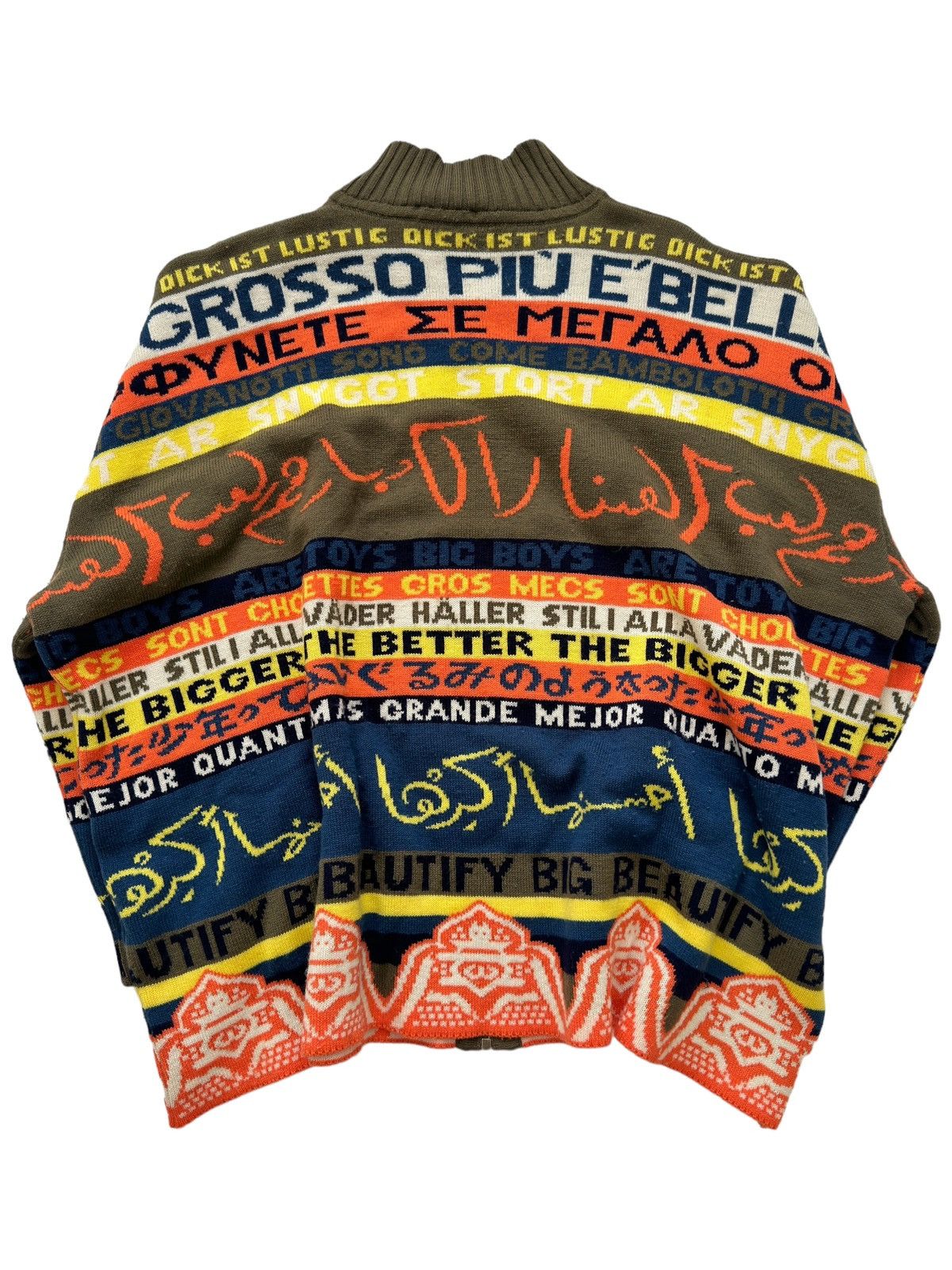 Walter Van Beirendonck 1986~ Horny Languages Oversized Knit Size US L / EU 52-54 / 3 - 4 Thumbnail