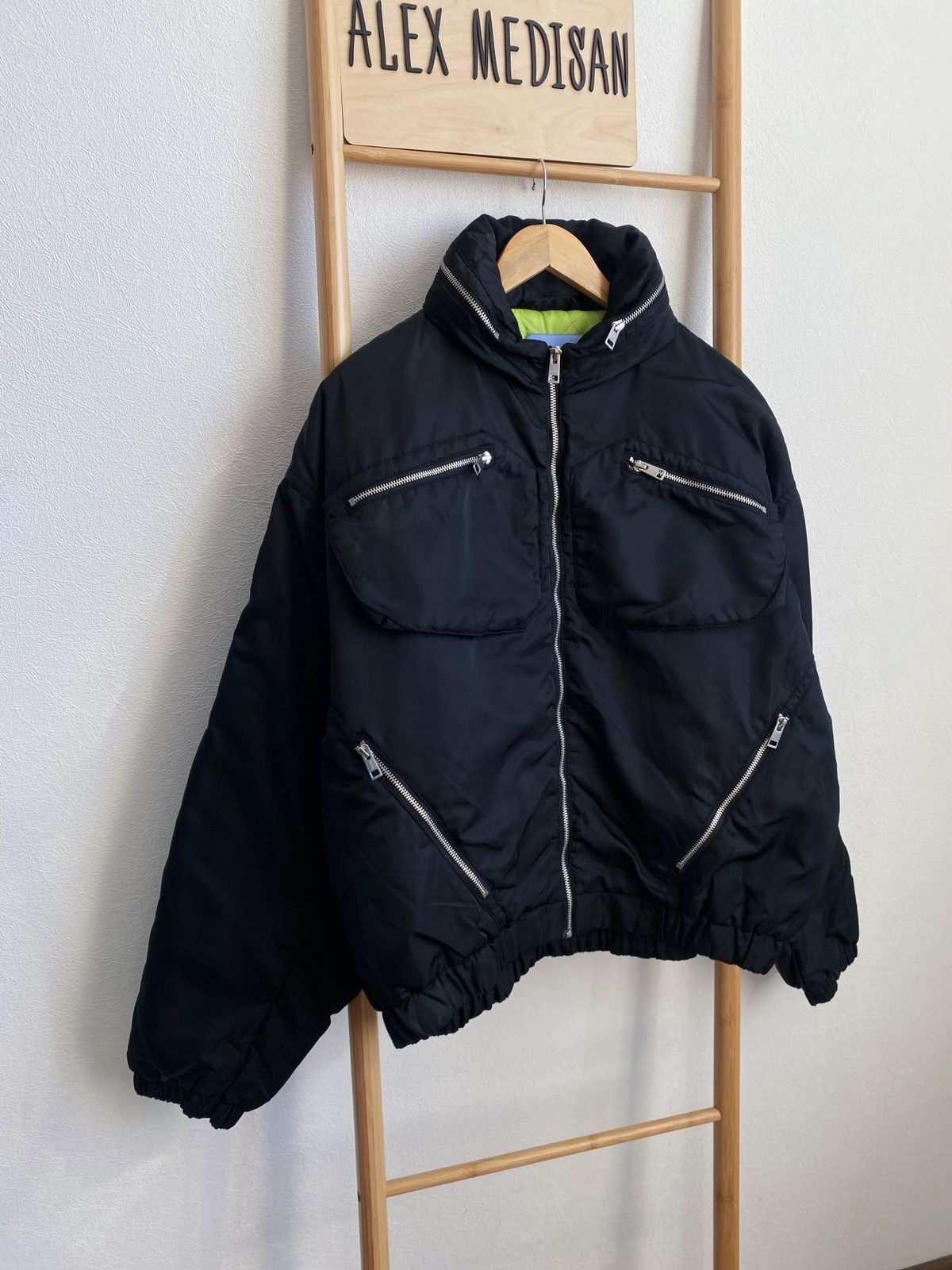 Mugler Mugler x H&M Nylon Bomber Jacket Size L Size US L / EU 52-54 / 3 - 4 Thumbnail
