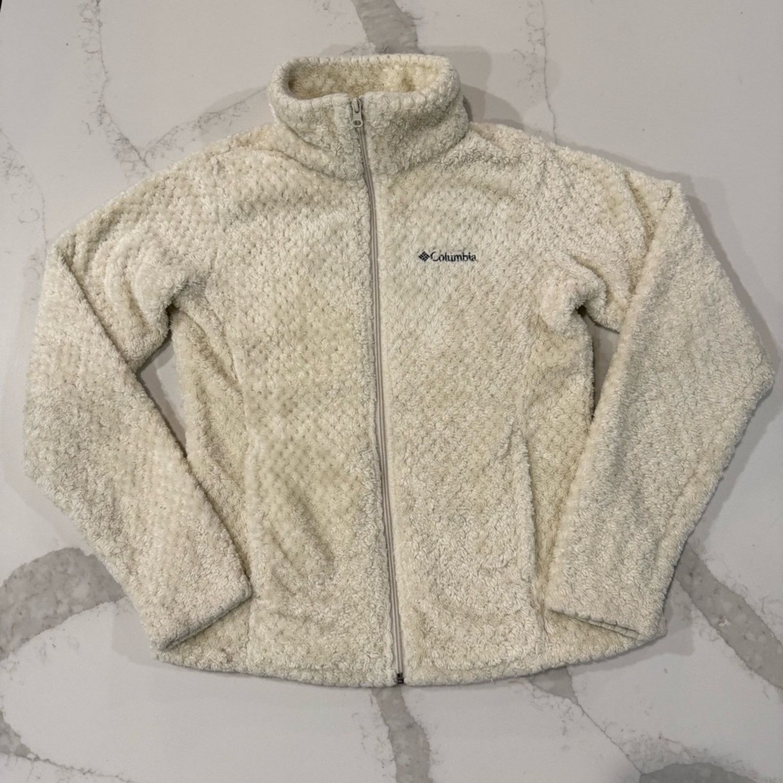 Columbia Columbia Sherpa Full Zip Textured Fleece Jacket Womens Small Size S / US 4 / IT 40 - 2 Thumbnail