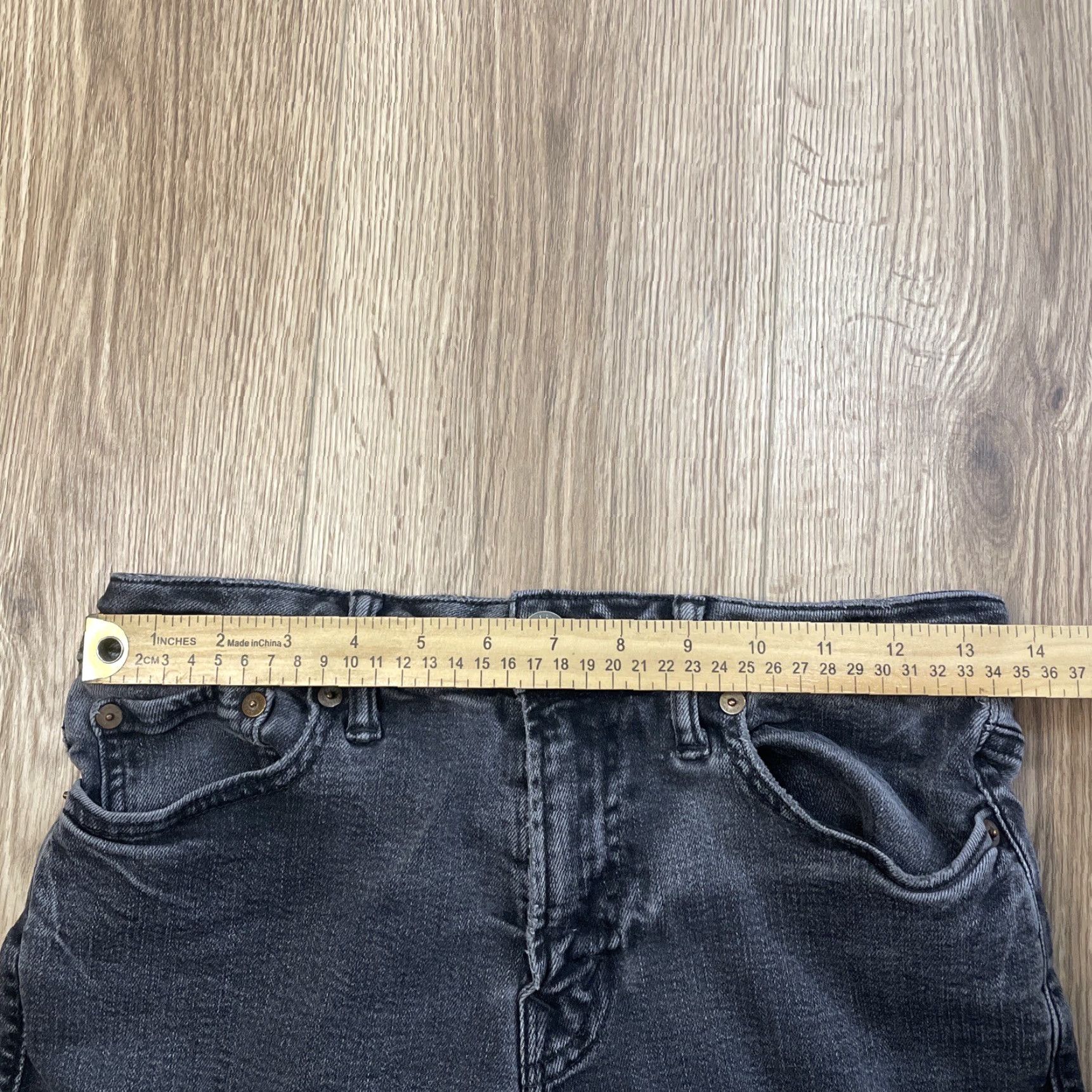 Vintage VINTAGE American Eagle Athletic Skinny Jeans Mens Black 29x30 Skinny Rock Style Fall Spring Summer Winter Size US 29 - 4 Thumbnail