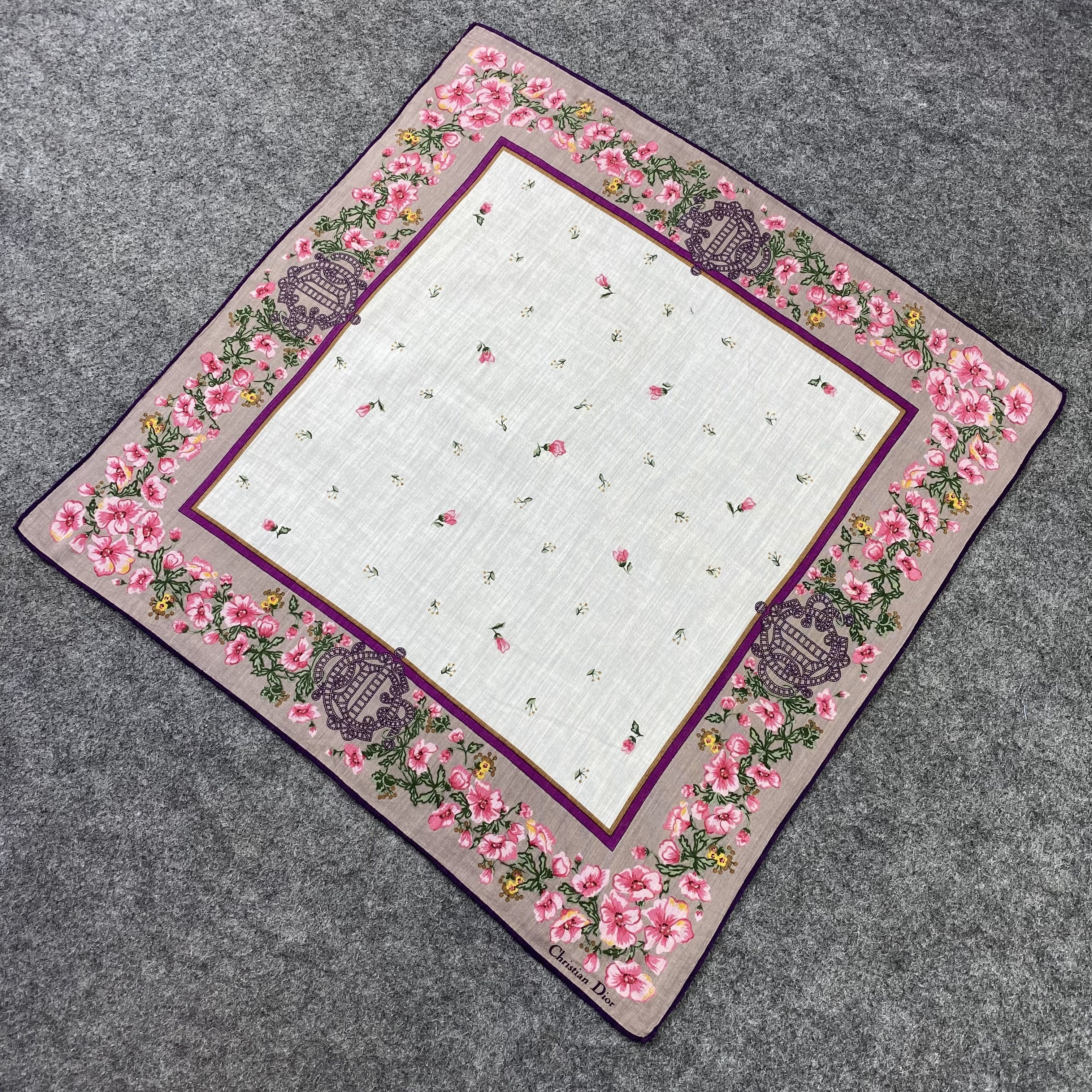 Designer Christian Dior Handkerchief / Bandana / Neckerchief-B741 Size ONE SIZE - 4 Thumbnail