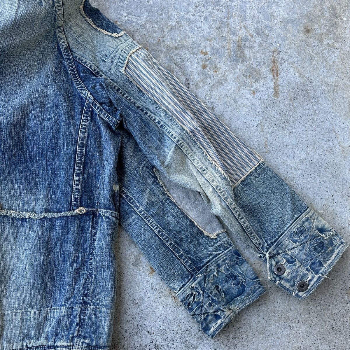 Kapital Old man and the sea weathered Boro chore coat patchwork Size US S / EU 44-46 / 1 - 13 Thumbnail