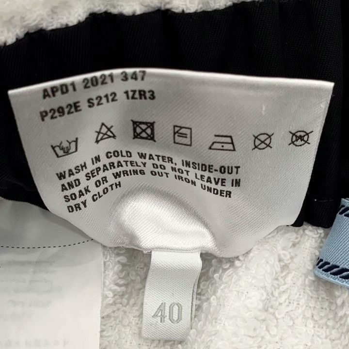 Prada Prada White Triangle Logo Cotton Towel Shorts Size US 40 / EU 56 - 8 Thumbnail