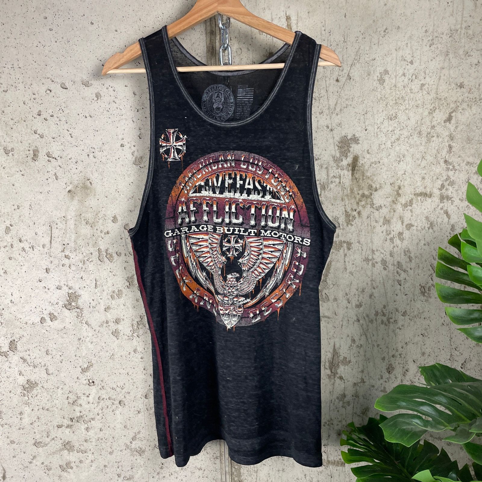 Affliction M Y2K Affliction Live Fast American Customs Thin Summer Tank Size US M / EU 48-50 / 2 - 1 Thumbnail