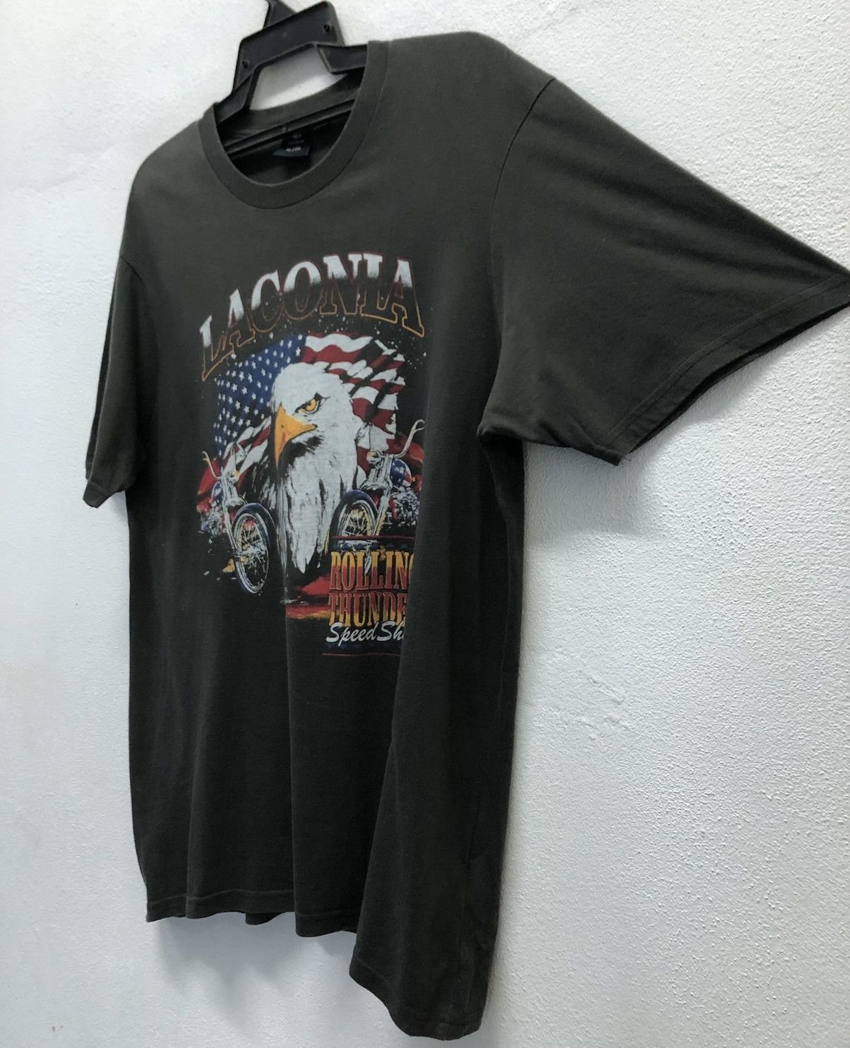 Vintage T-Bar x Cotton On Laconia Rolling Thunder Speed Shop T-Shirt Size US XL / EU 56 / 4 - 5 Thumbnail