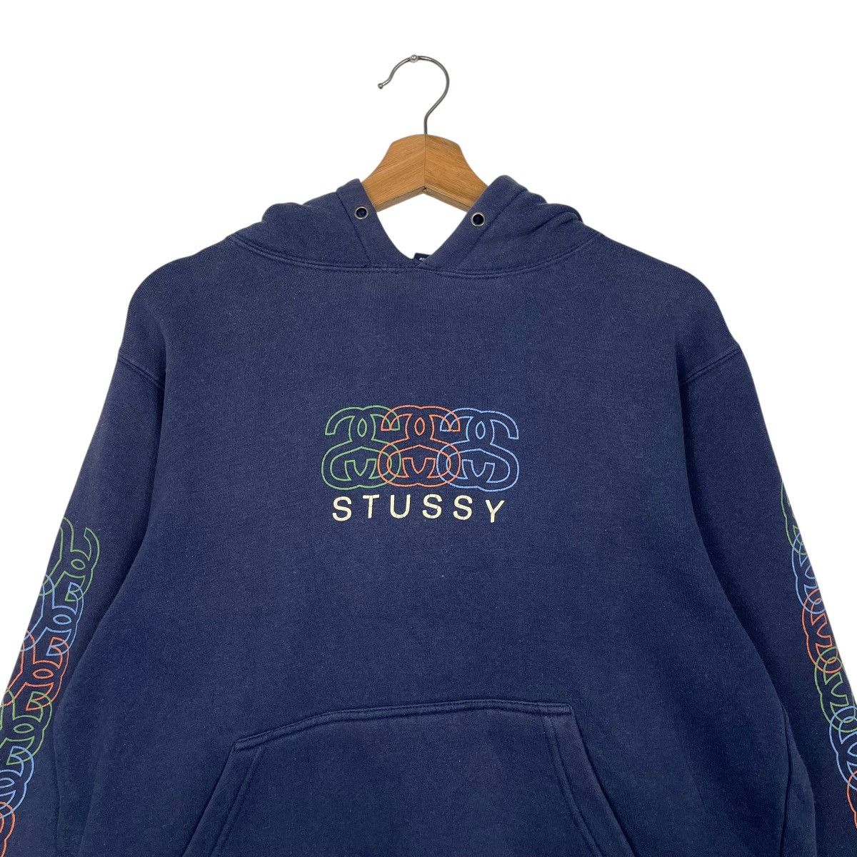 Stussy Vintage 90s Stussy Big Logo Pullover Hoodie Size US S / EU 44-46 / 1 - 11 Thumbnail