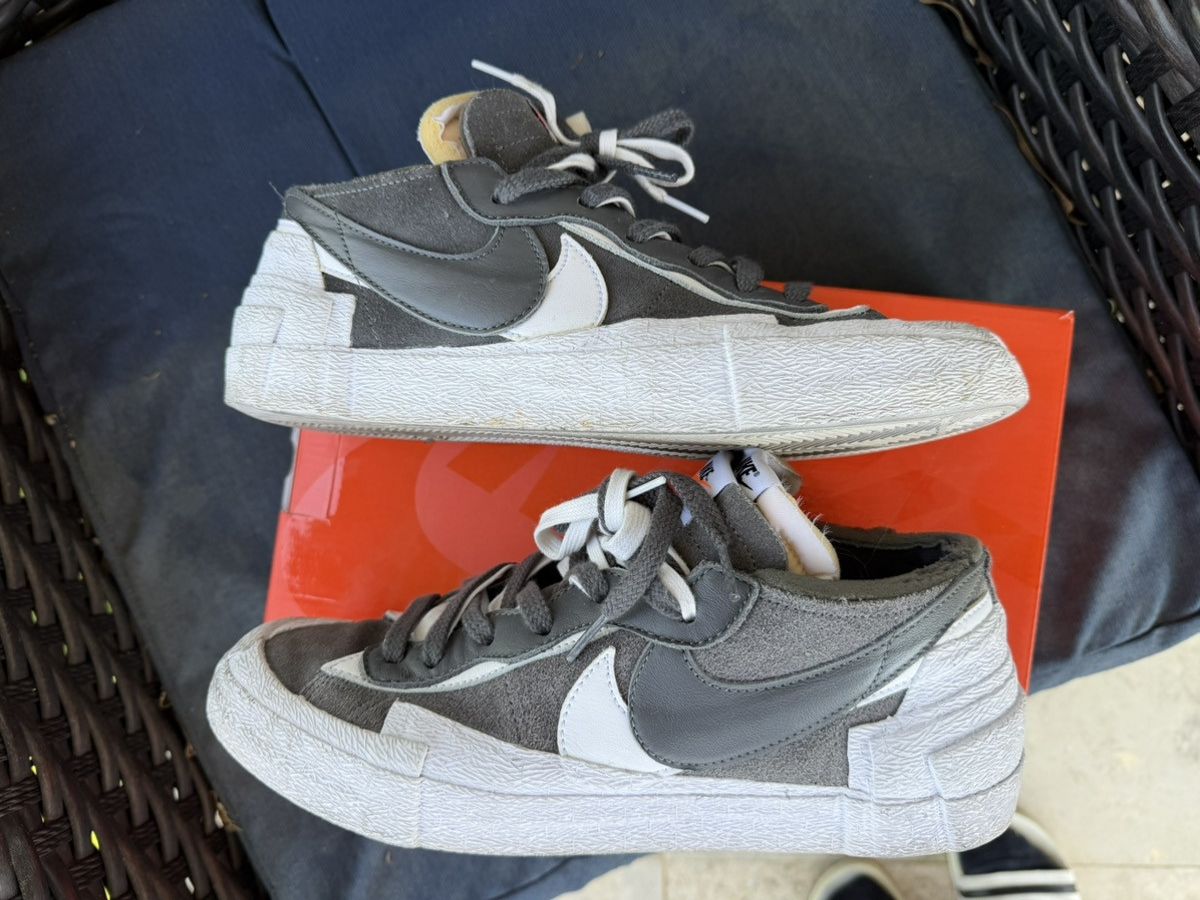 Nike × Sacai Nike x Sacai Blazer Low Dark/Grey/Black/White Size US 10.5 / EU 43-44 - 1 Thumbnail