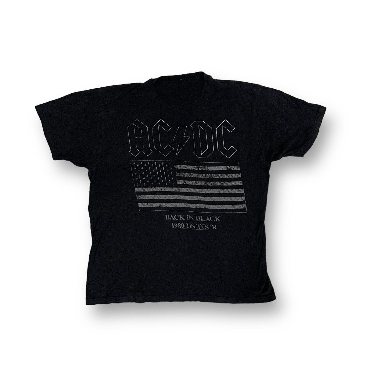 Band Tees ACDC BACK IN BLACK 1980 TOUR Size US L / EU 52-54 / 3 - 1 Thumbnail