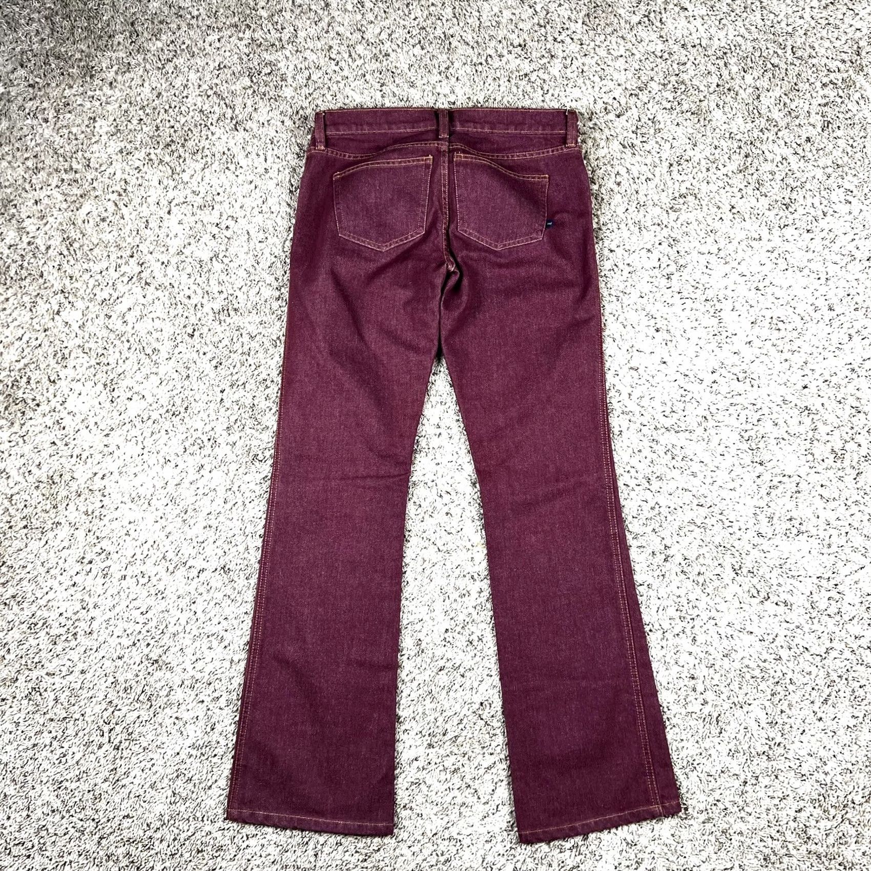 Abercrombie & Fitch Abercrombie & Fitch Jeans Burgundy Womens 4 31x31 Slim Bell Bottom Denim Cotton Regular Rise Mid Inseam 31in 4 Mea VINTAGE? Size 27" / US 4 / IT 40 - 3 Thumbnail