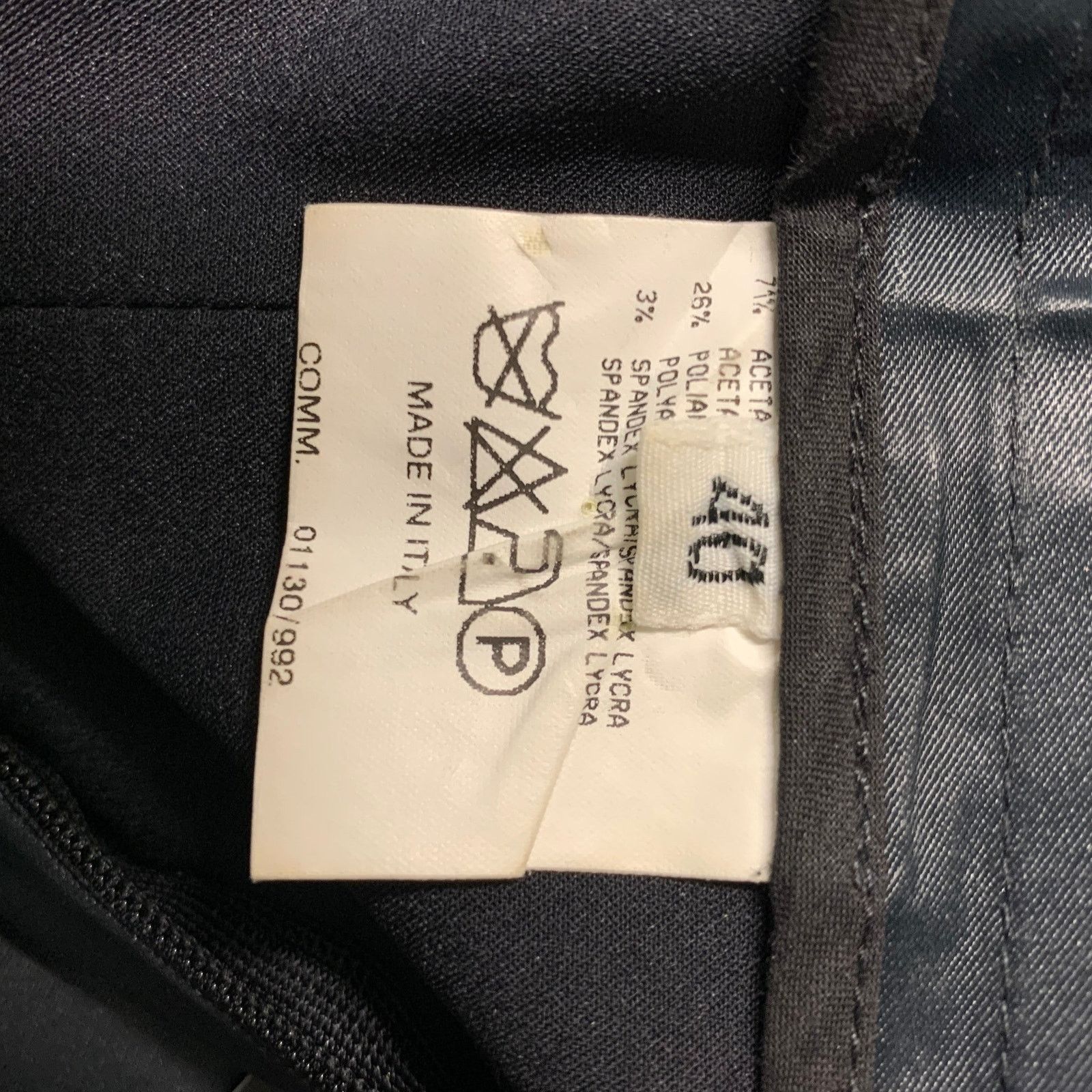 Balmain BALMAIN Size 4 Navy Acetate Blend Solid Casual Pants Size 27" / US 4 / IT 40 - 4 Thumbnail