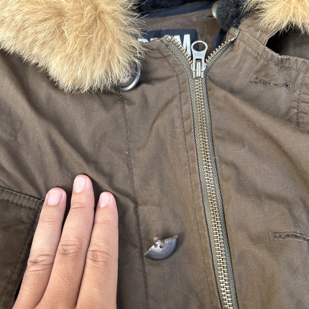 If Six Was Nine × Le Grande Bleu (L.G.B.) × PPFM Vintage PPFM Fur Parka Jacket 🧥 Size US M / EU 48-50 / 2 - 5 Thumbnail