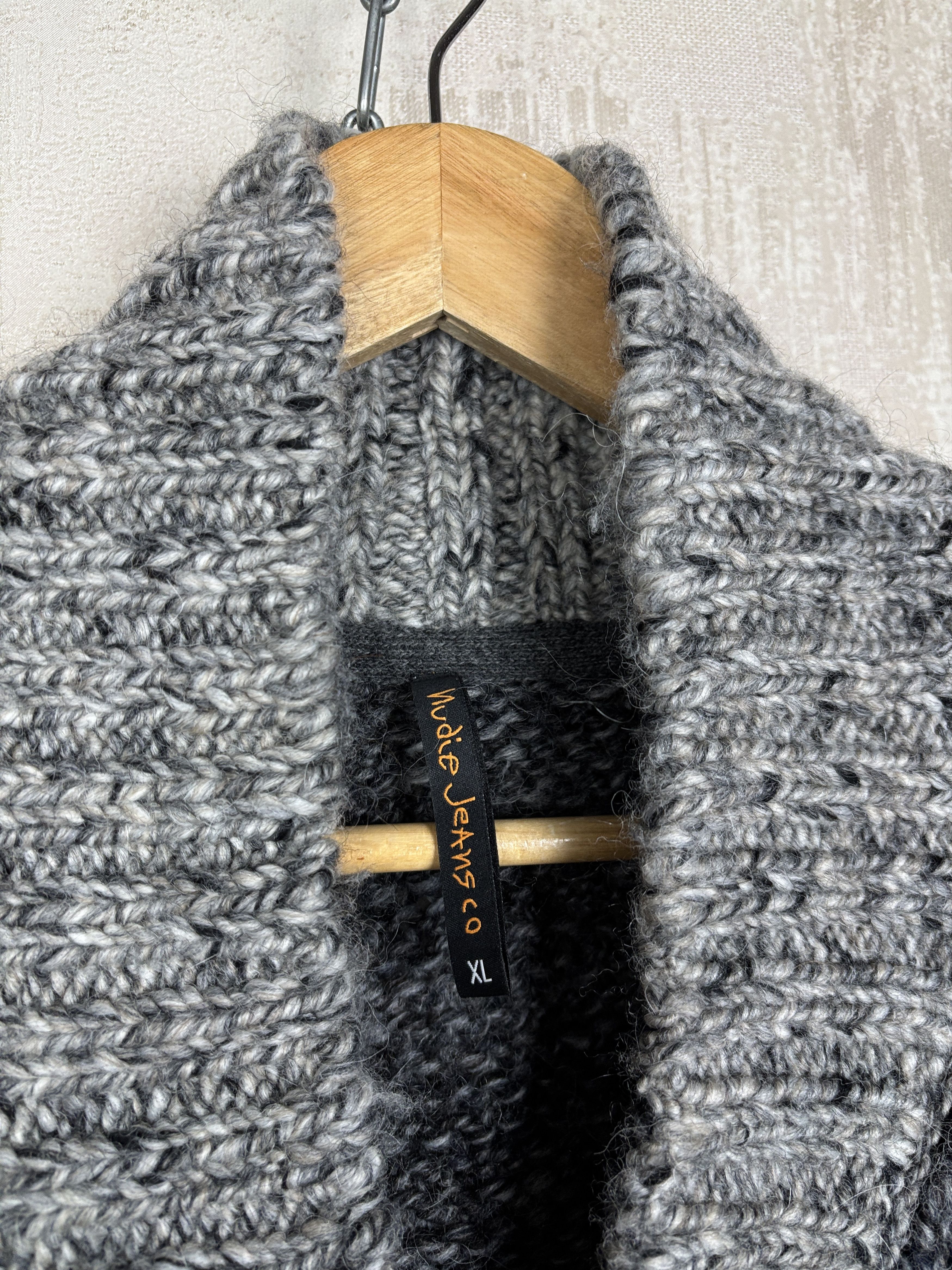 Nudie Jeans Nudie Jeans Knit Cardigan Sweater Shawl Collar Wool Blend Size US XL / EU 56 / 4 - 5 Thumbnail