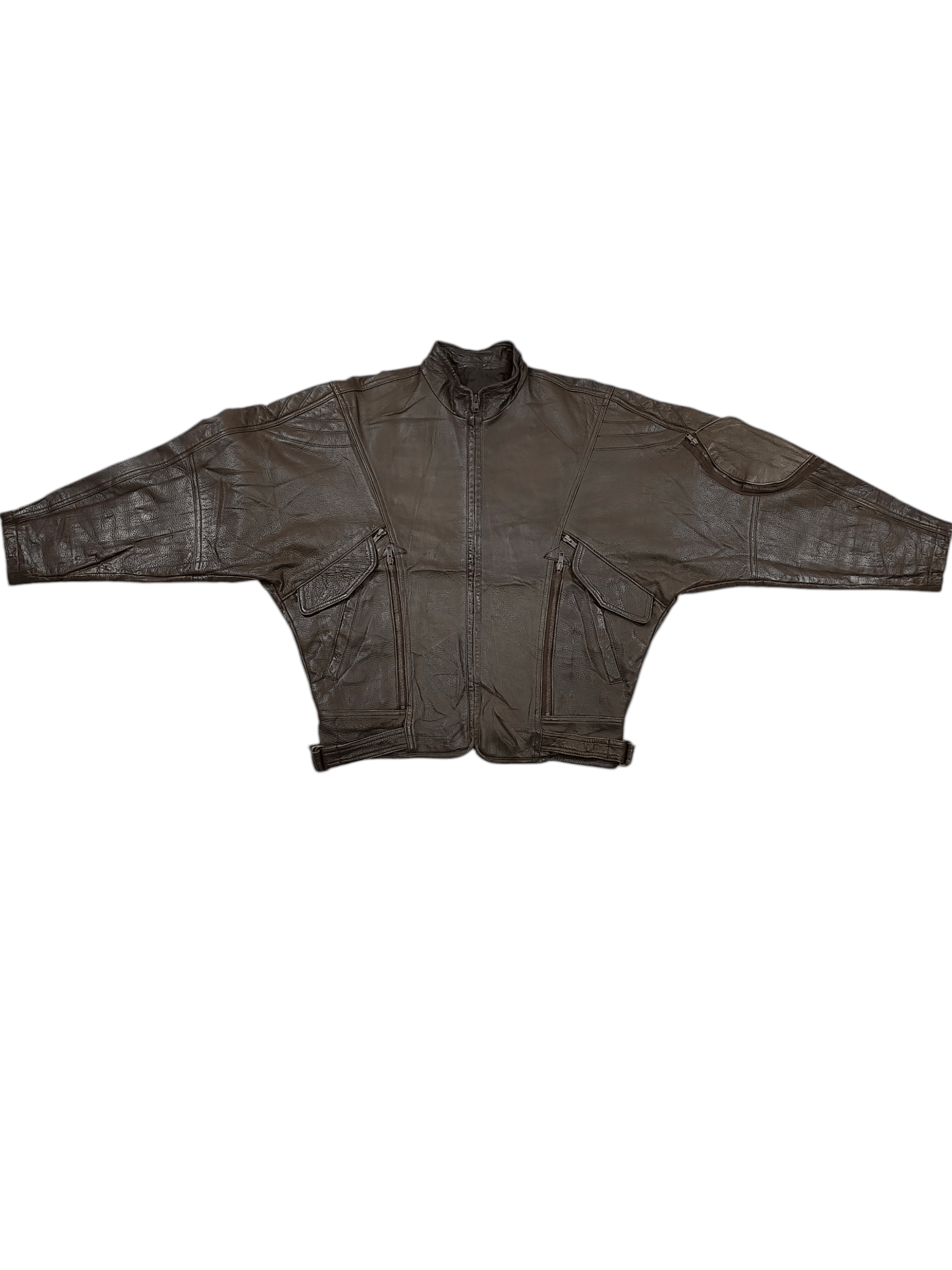 Issey Miyake ARCHIVE📕80s Issey Miyake DUETRIO Leather Flying Design Size US L / EU 52-54 / 3 - 2 Thumbnail