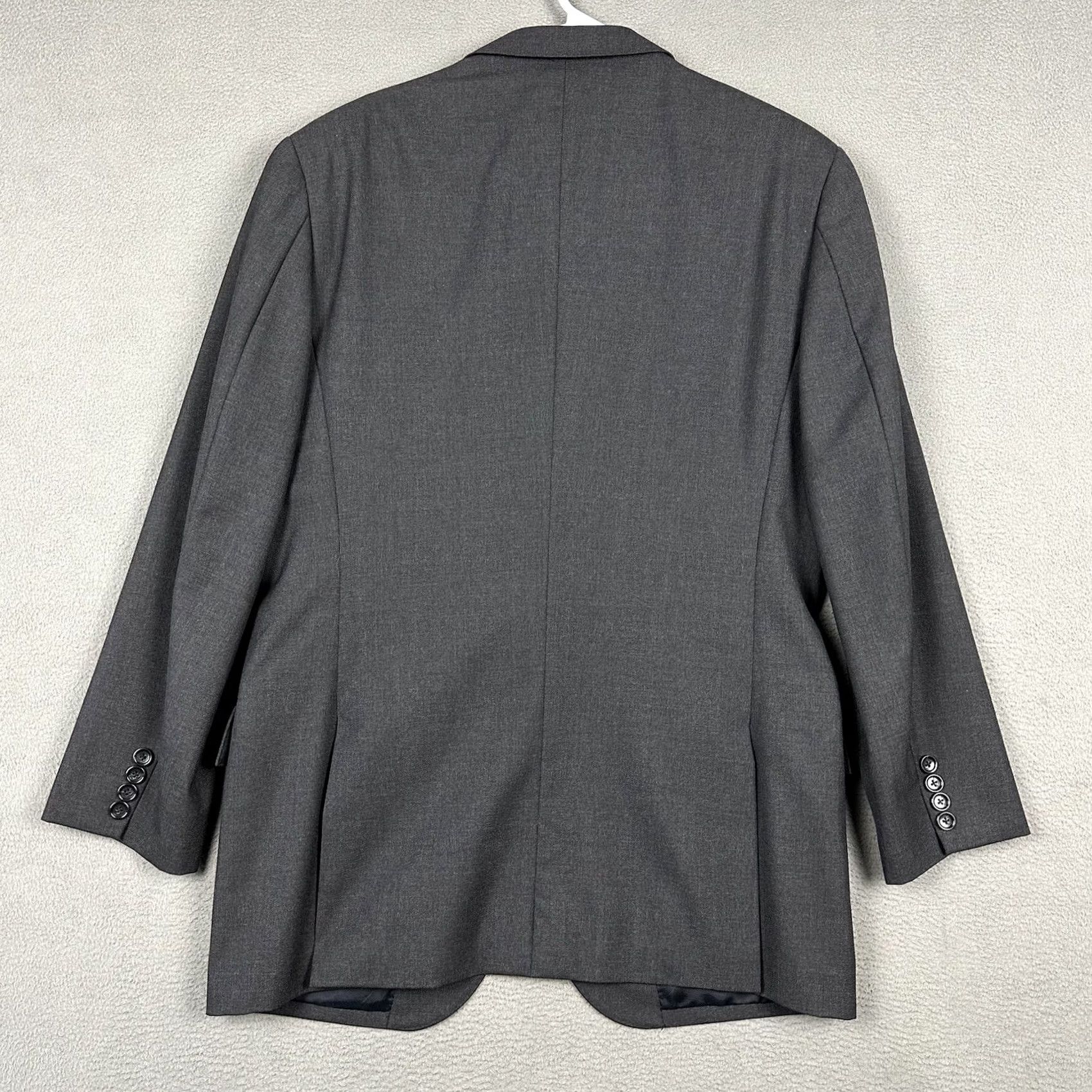 J.Crew J.CREW Blazer Wool Navy Blue Sport Coat Mens 41R Loro Piana Super 120's Notch Lapel Four-Button Flat Front Regular Fit Wool Blazer Navy Mens 41R Size 42R - 2 Thumbnail