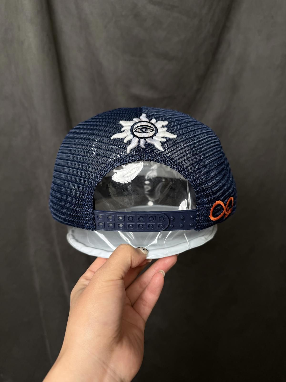 Godspeed Deadstock Y2k Godspeed GS Forever Trucker Snapback Hat Navy Size ONE SIZE - 4 Thumbnail