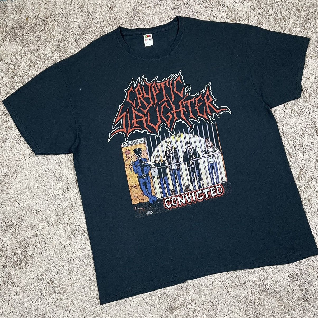 Band Tees Cryptic Slaughter Convinted T-shirt Size US XL / EU 56 / 4 - 3 Thumbnail