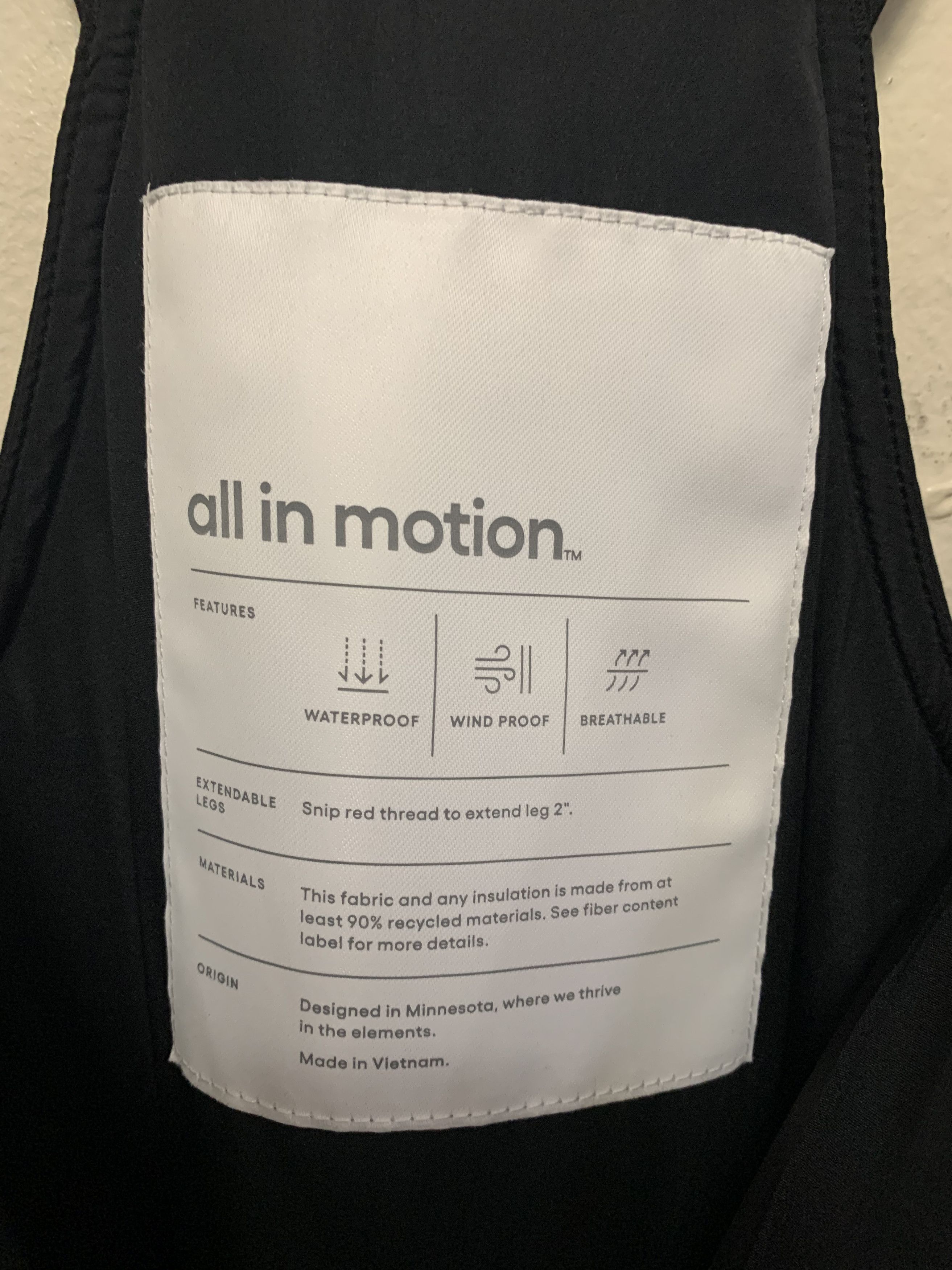 Other ALL IN MOTION Ski Suit ⊛ BLACK ⊛ Brand New Size 29" - 8 Thumbnail