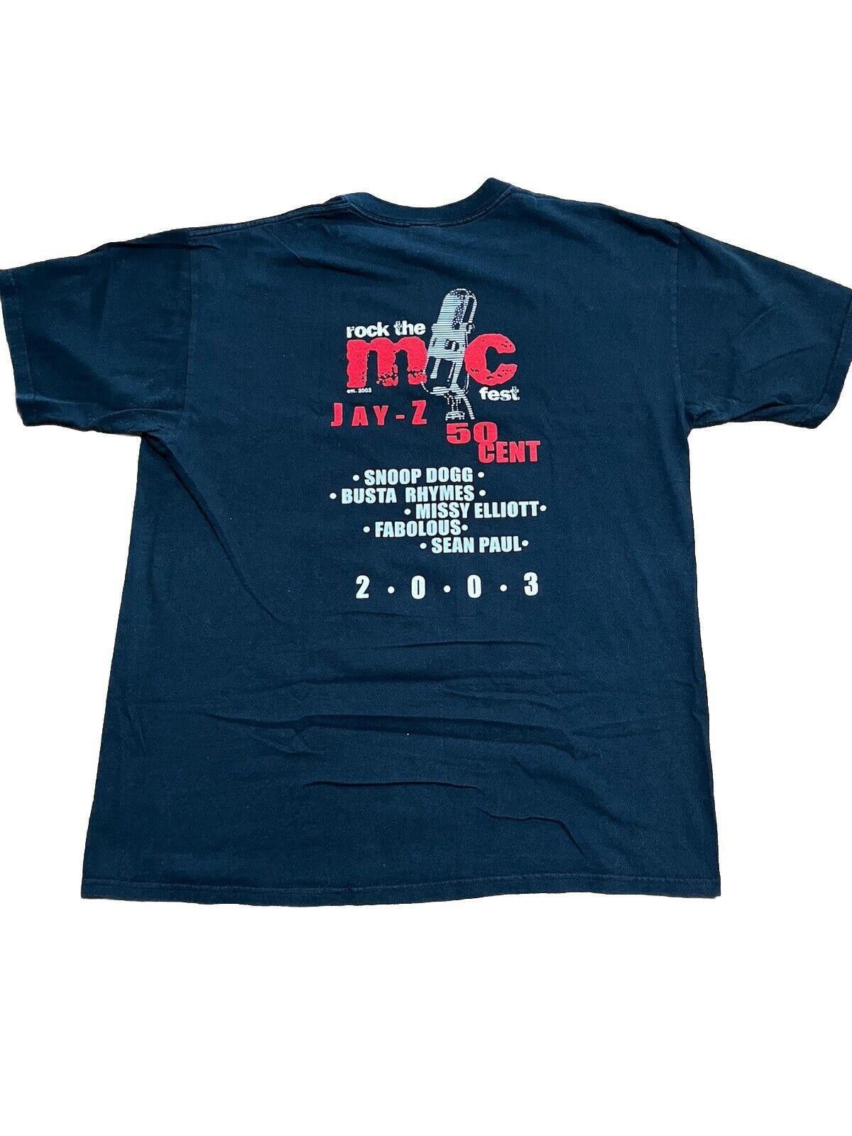 The Unbranded Brand Vintage Jay Z 50 Cent Rap Tee Shirt Tour 2003 Size XL Size US XL / EU 56 / 4 - 9 Thumbnail