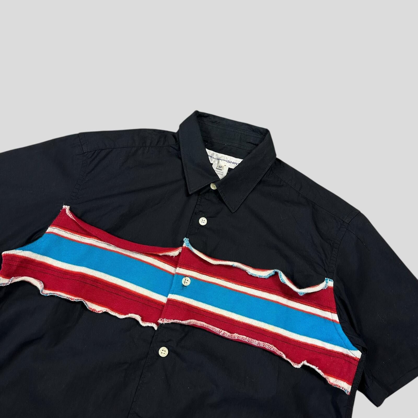 Comme des Garcons Comme Des Garçons SHIRT Striped Knit Appliqué - M Size US M / EU 48-50 / 2 - 3 Thumbnail