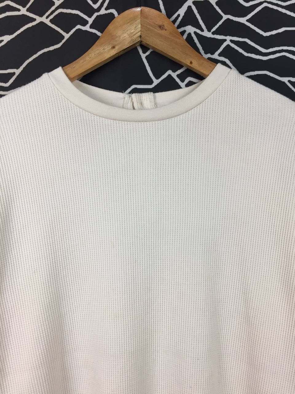 Japanese Brand Cinema Club Waffle Knit Thermal Long Sleeve Tee Size L / US 10 / IT 46 - 3 Thumbnail