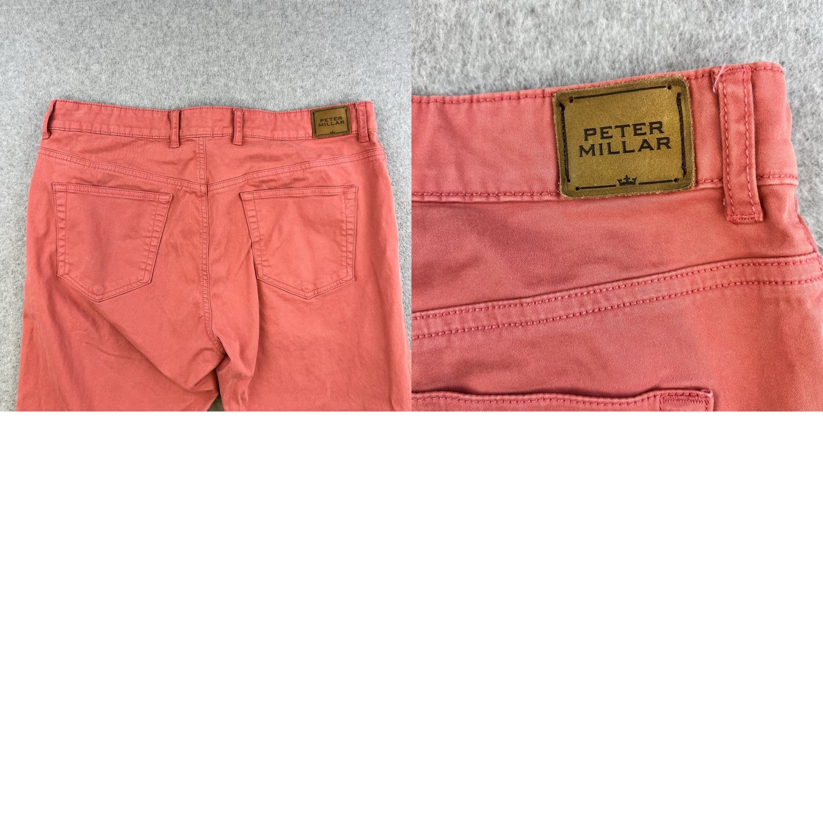 Peter Millar Peter Millar Pants Mens 34 Pink Chino Tapered Casual Pockets Preppy Adult Size US 34 / EU 50 - 9 Thumbnail