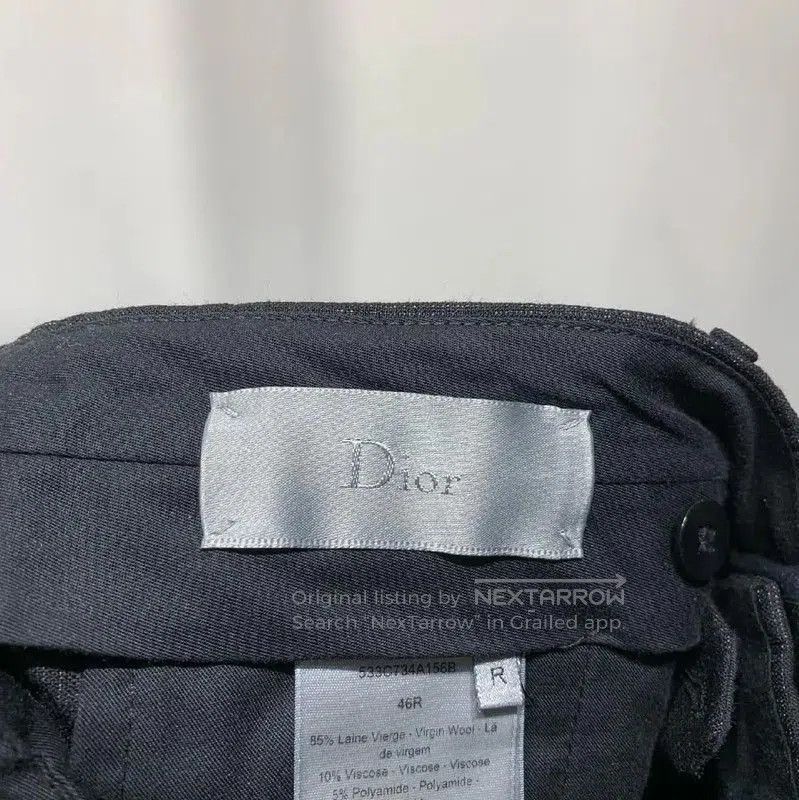 Dior Dior Black Wool Casual Pants for Men . Size US 44 / EU 60 - 5 Thumbnail