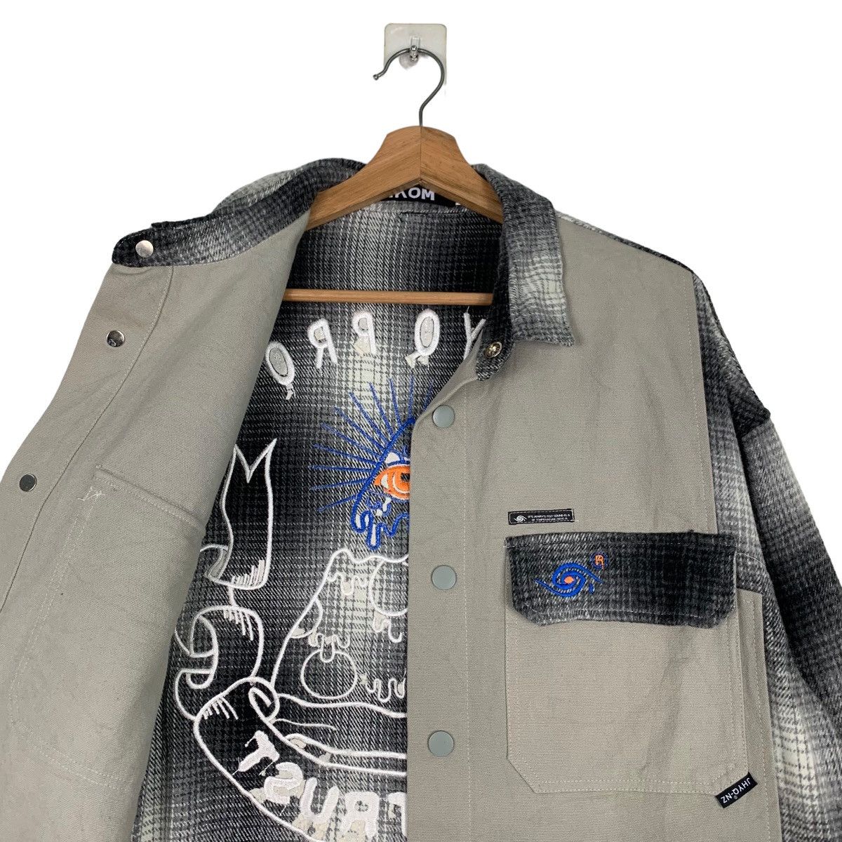 Japanese Brand .KOM Aestheticview Fashion Snap Button Jacket #0328-C15 Size US L / EU 52-54 / 3 - 12 Thumbnail