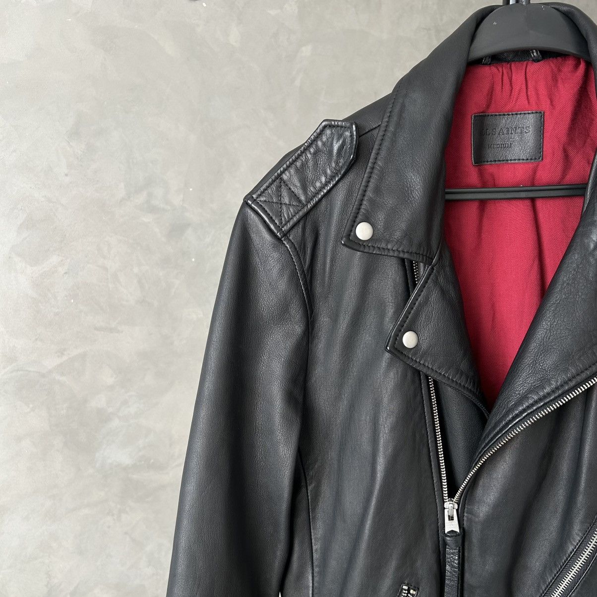 Allsaints 🔥Allsaints Leather Torrance Biker Jacket Size US M / EU 48-50 / 2 - 9 Thumbnail