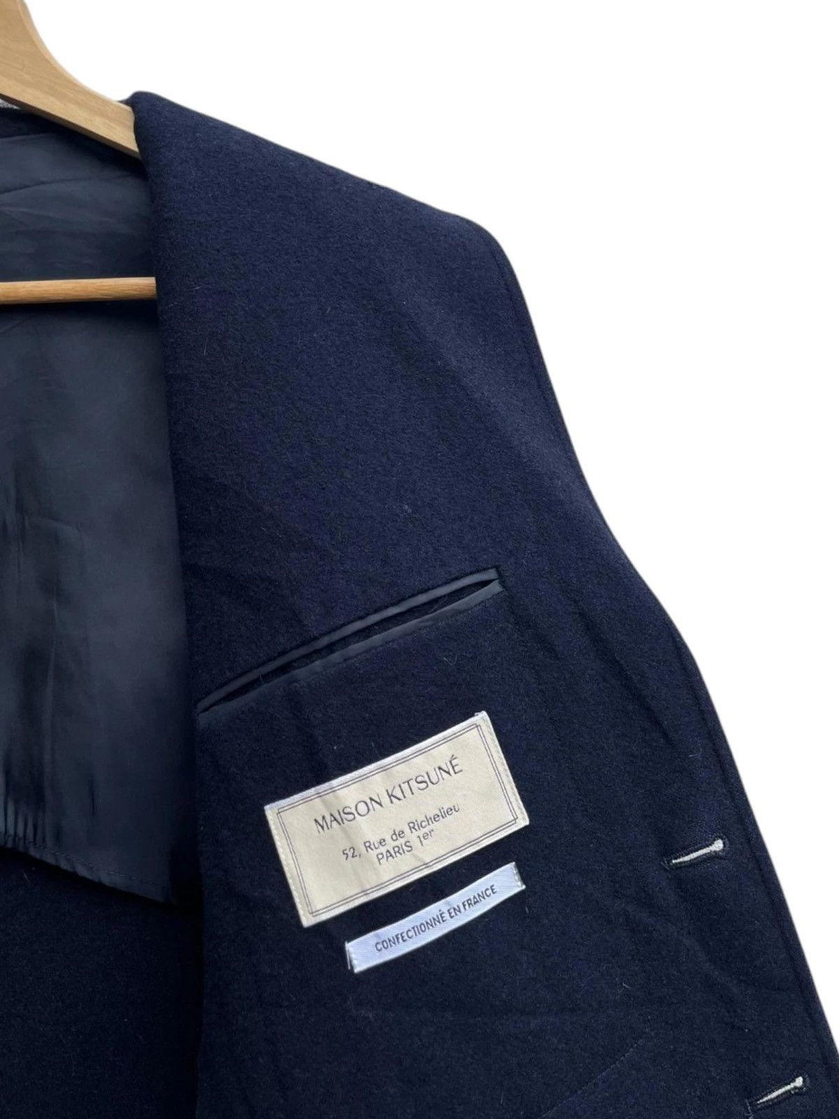 Maison Kitsune Maison Kitsuné Gold Tone Buttons Wool Jacket Size US S / EU 44-46 / 1 - 8 Thumbnail