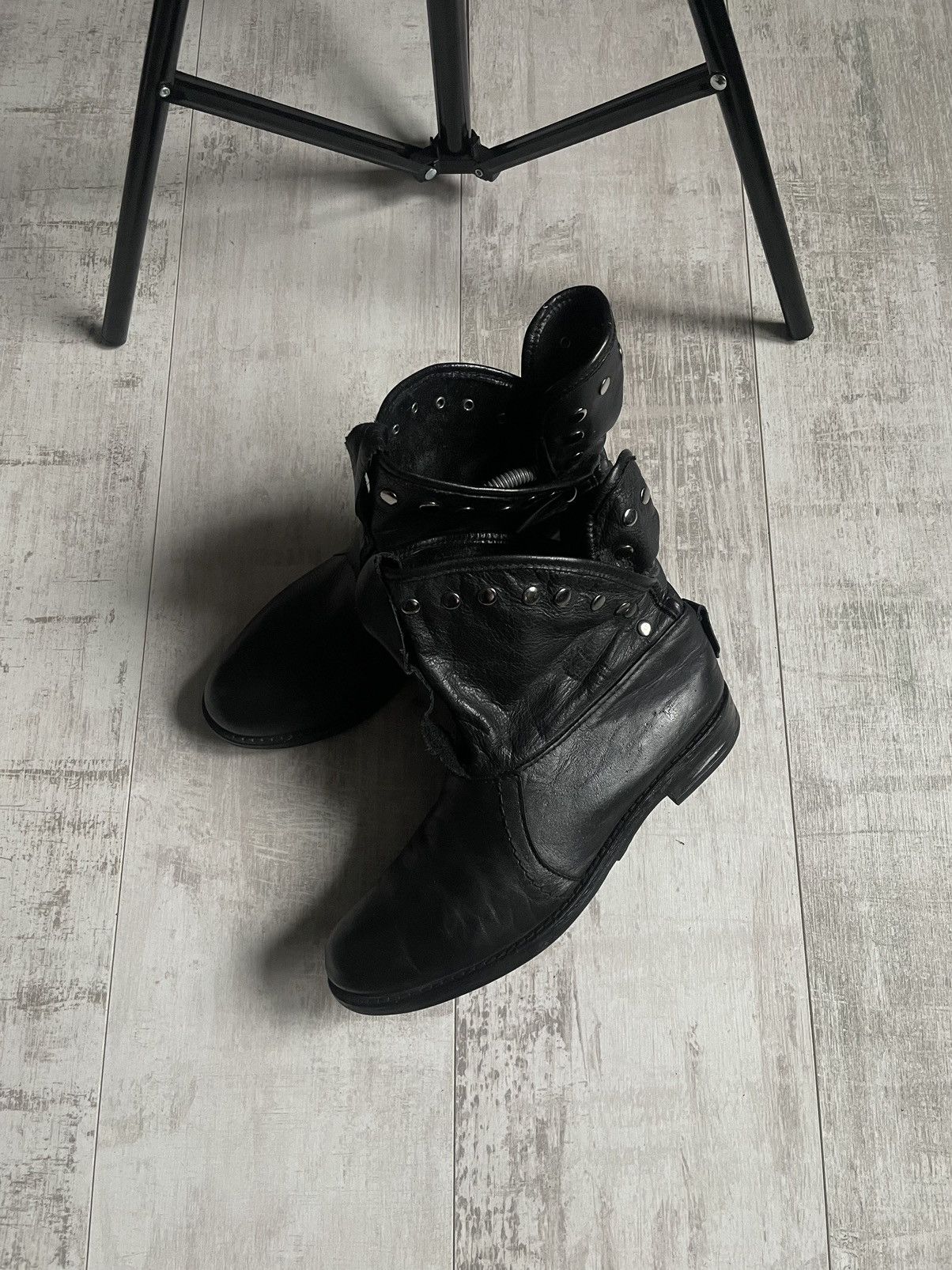 Buffalo London Avant Garde 00’s Buffalo Leather Boots Vintage RARE Size US 9 / IT 39 - 1 Thumbnail
