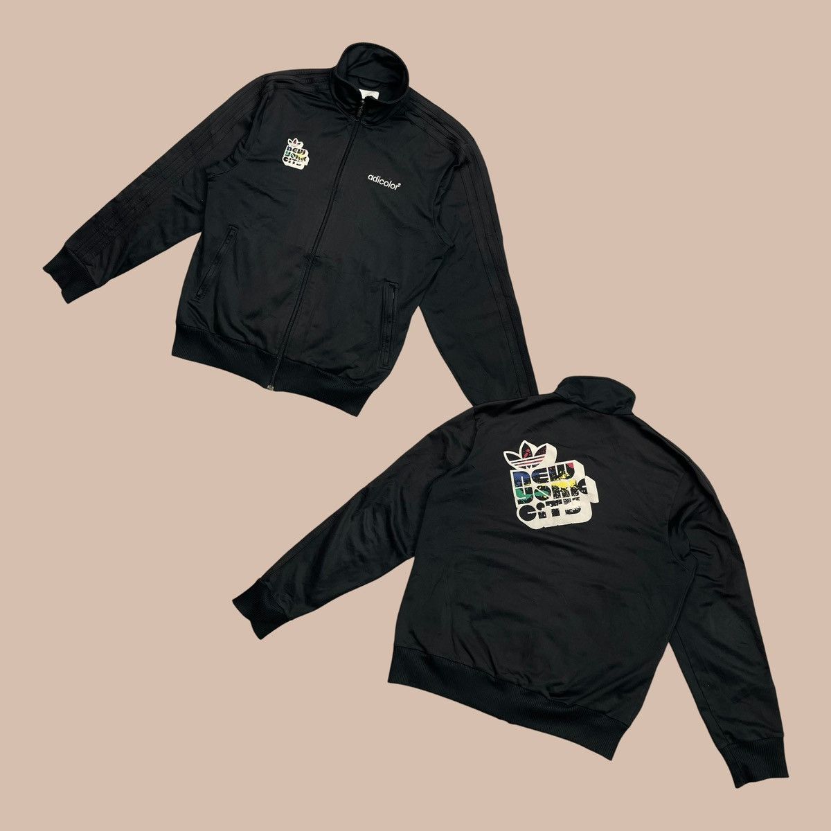 Adidas Adidas Adicolor NYC BK6 Black Series Jacket Size US M / EU 48-50 / 2 - 1 Thumbnail