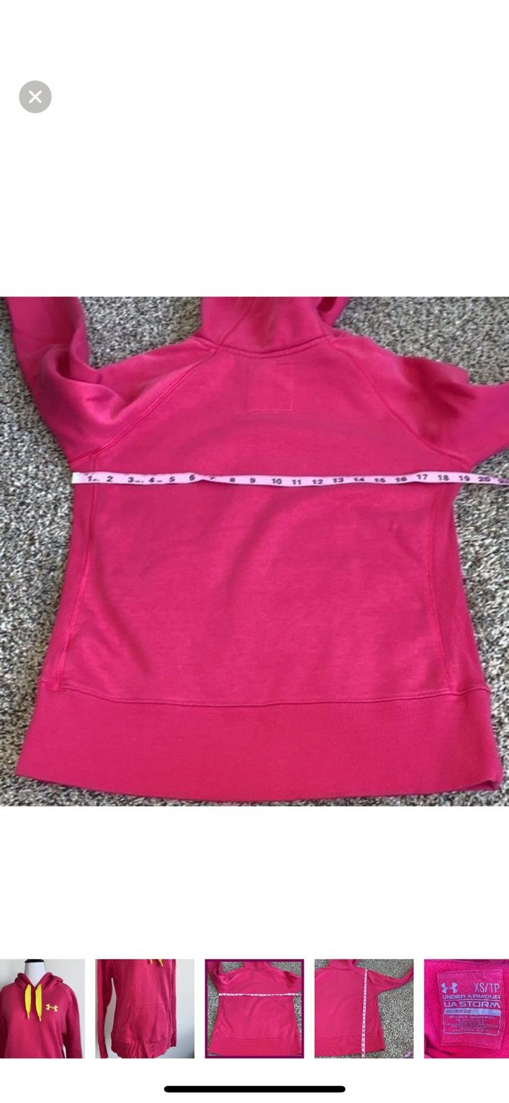 Under Armour Under armour XS pink stone hoodie Size XS / US 0-2 / IT 36-38 - 2 Thumbnail