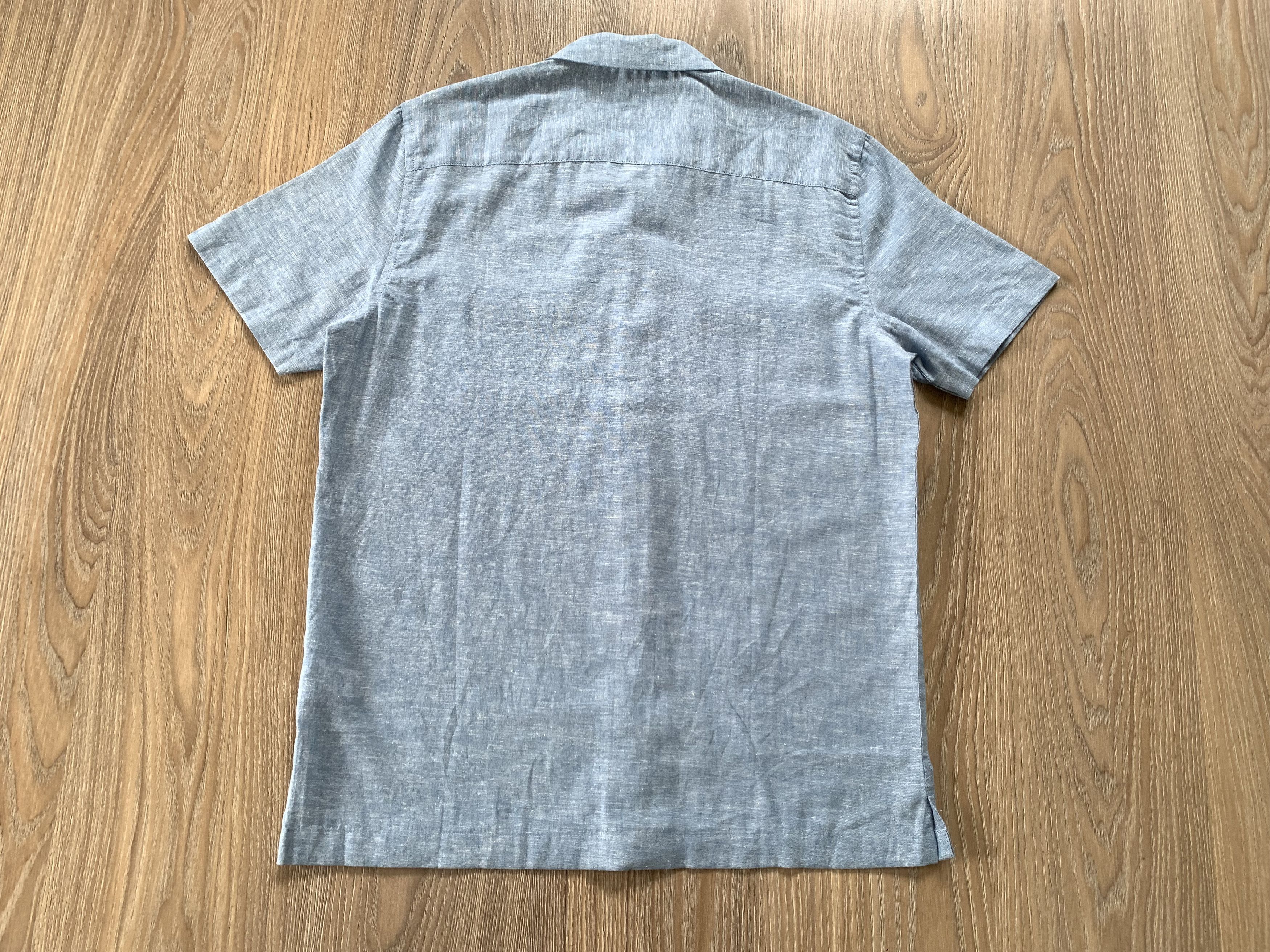 Other Colins New Linen Light Blue Pocket Short Sleeve Shirt Size US S / EU 44-46 / 1 - 3 Thumbnail