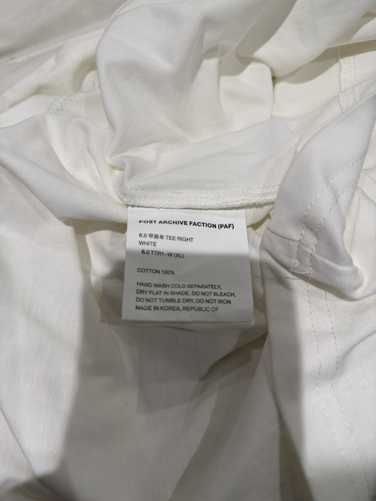 POST ARCHIVE FACTION (PAF) Post Archive Faction 6.0 Right Longsleeve Tee Size US XL / EU 56 / 4 - 5 Thumbnail