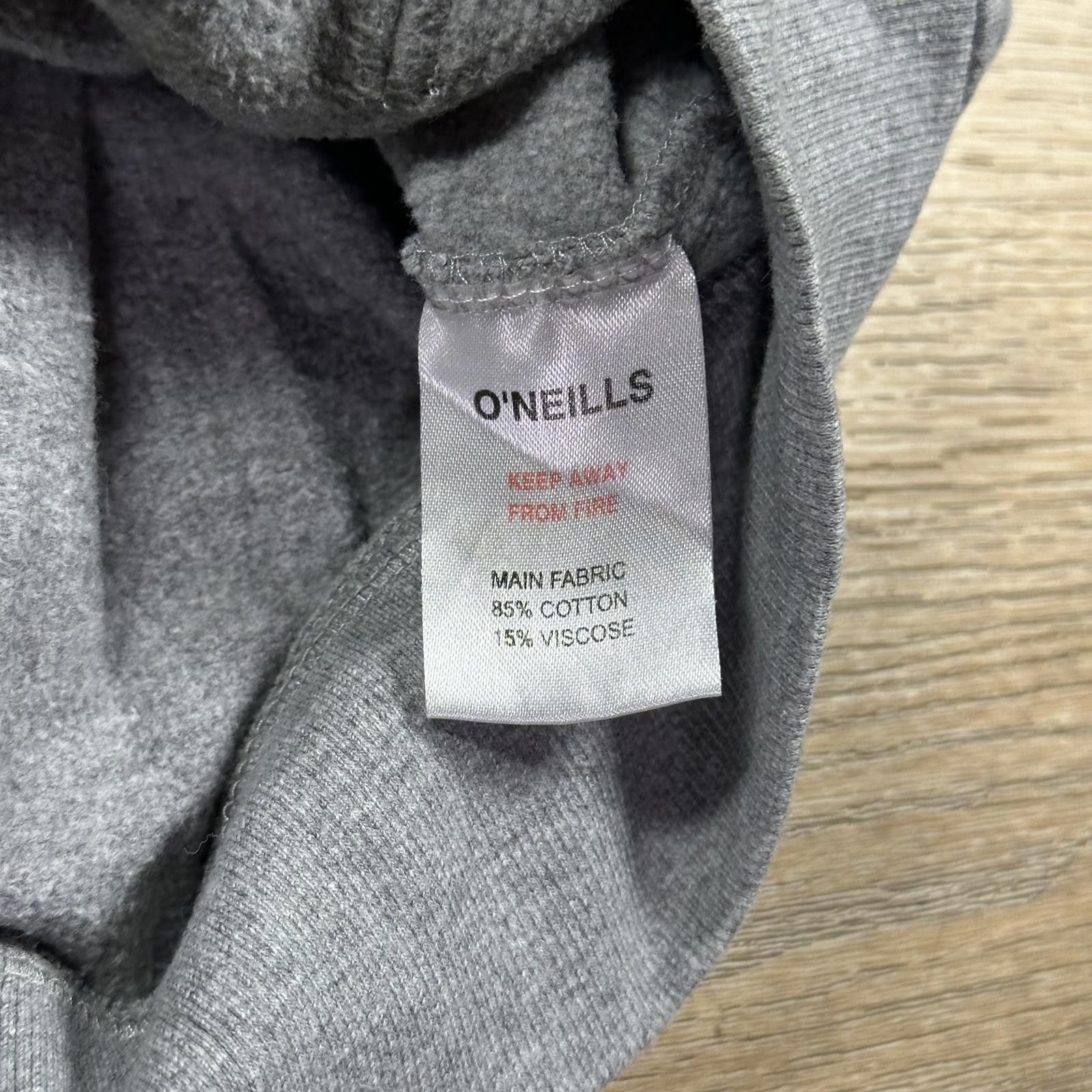 O'Neills O'Neills Men's Sweatshirt Hoodie XXL Gray Embroidered Patch Size US XXL / EU 58 / 5 - 7 Thumbnail