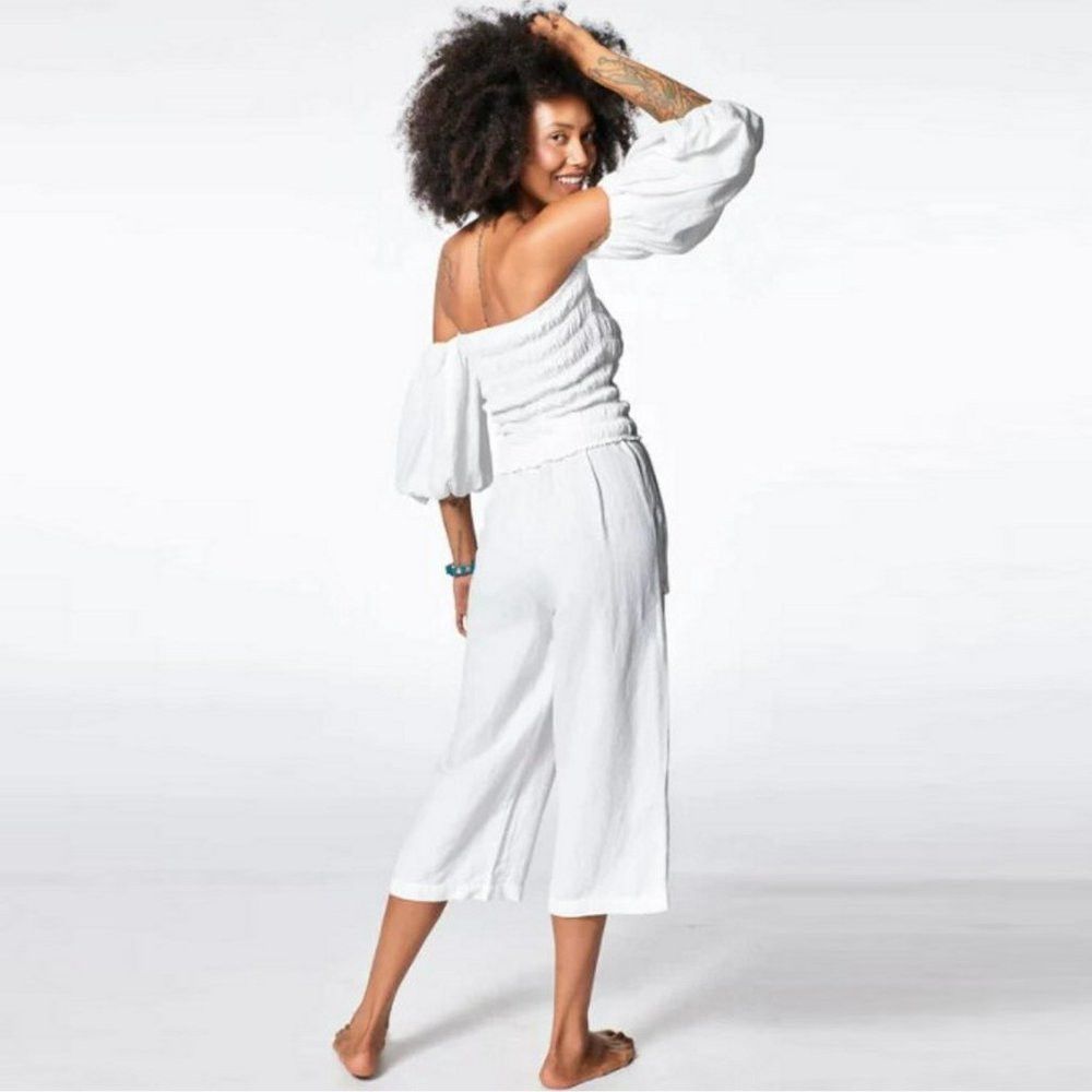 Young Fabulous & Broke NWT New Young Fabulous & Broke Off Shoulder White Yacht Top Size S / US 4 / IT 40 - 2 Thumbnail