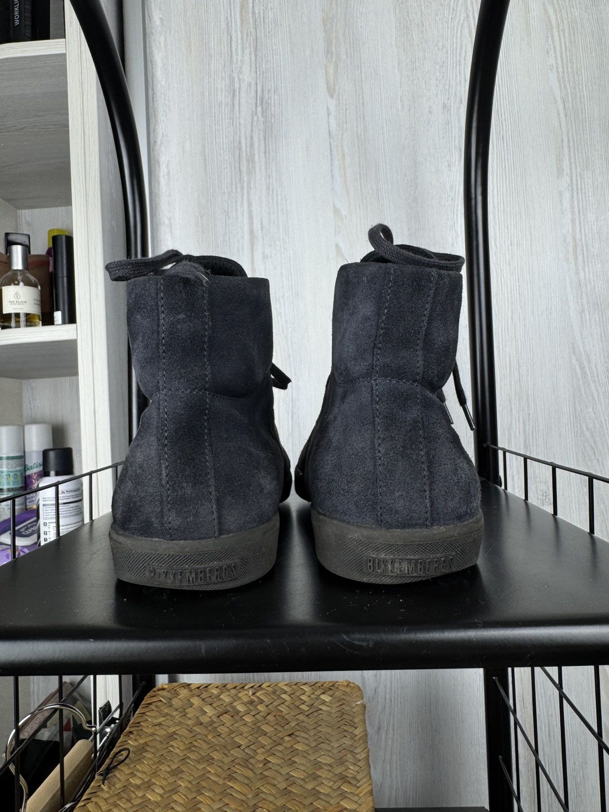 Dirk Bikkembergs Bikkembergs Campus navy blue suede hi-top sneakers size 42 Size US 9 / EU 42 - 10 Thumbnail