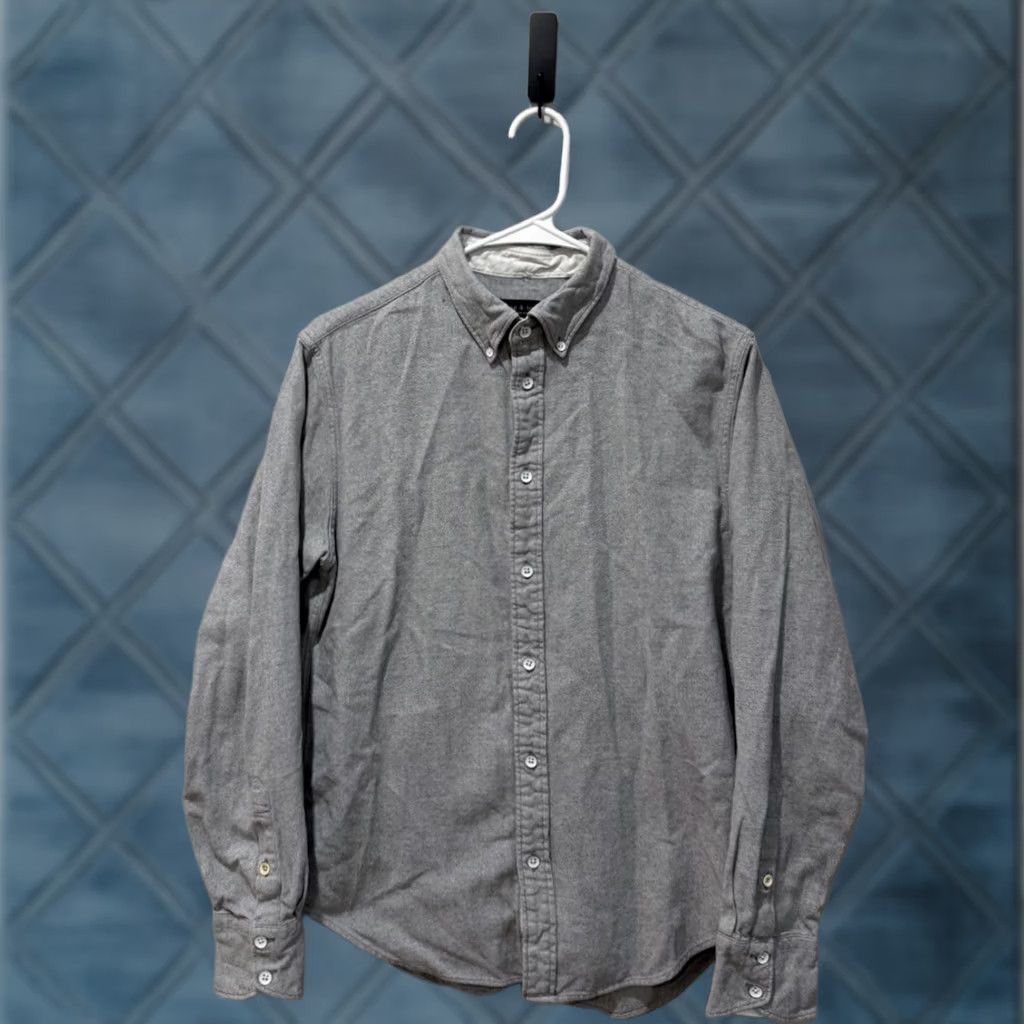 Rag & Bone Rag Bone Shirt Mens M Button Down Cotton Black Gray Casual Collared Preppy Fit 2 Size US M / EU 48-50 / 2 - 1 Thumbnail