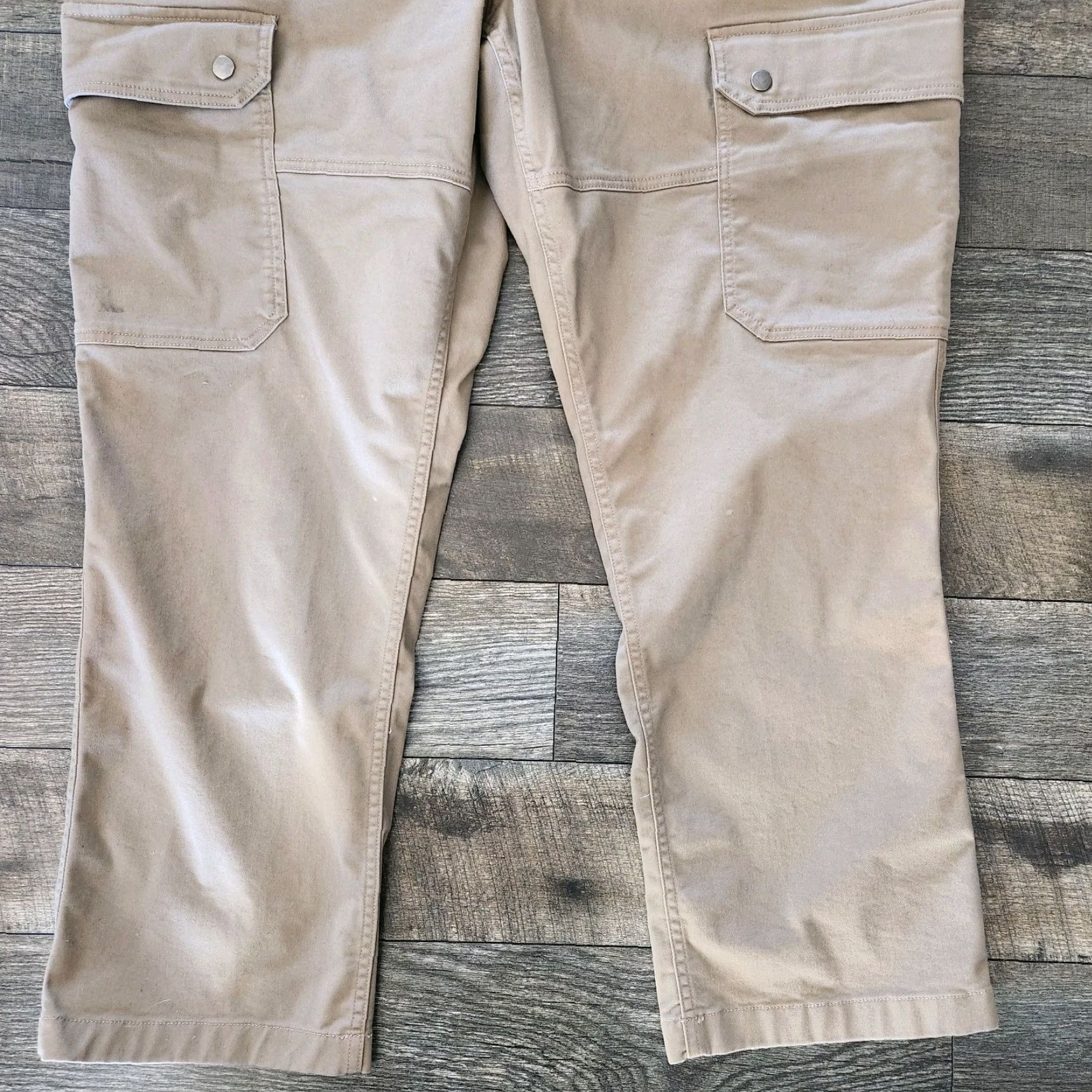 Vintage Duluth 40 Grit Cargo Pants Mens 44x30 Khaki Tan Workwear Cargo Regular Straight Mens Size US 44 / EU 60 - 2 Thumbnail